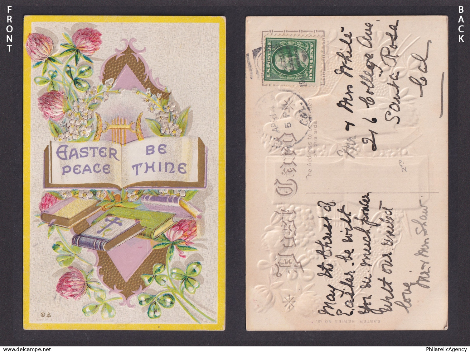 UNITED STATES, Postcard, Happy Easter - Ostern