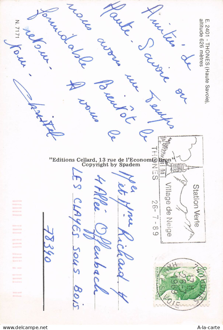 74 THONES VUE GENERALE - Thônes