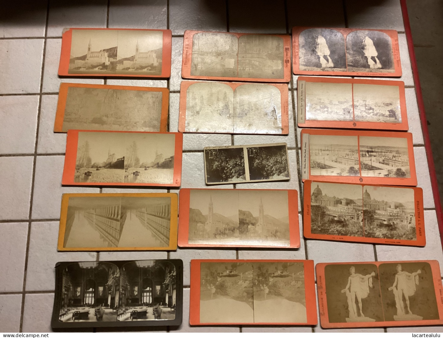 687 carte photo  STEREOSCOPIQUE toutes visible