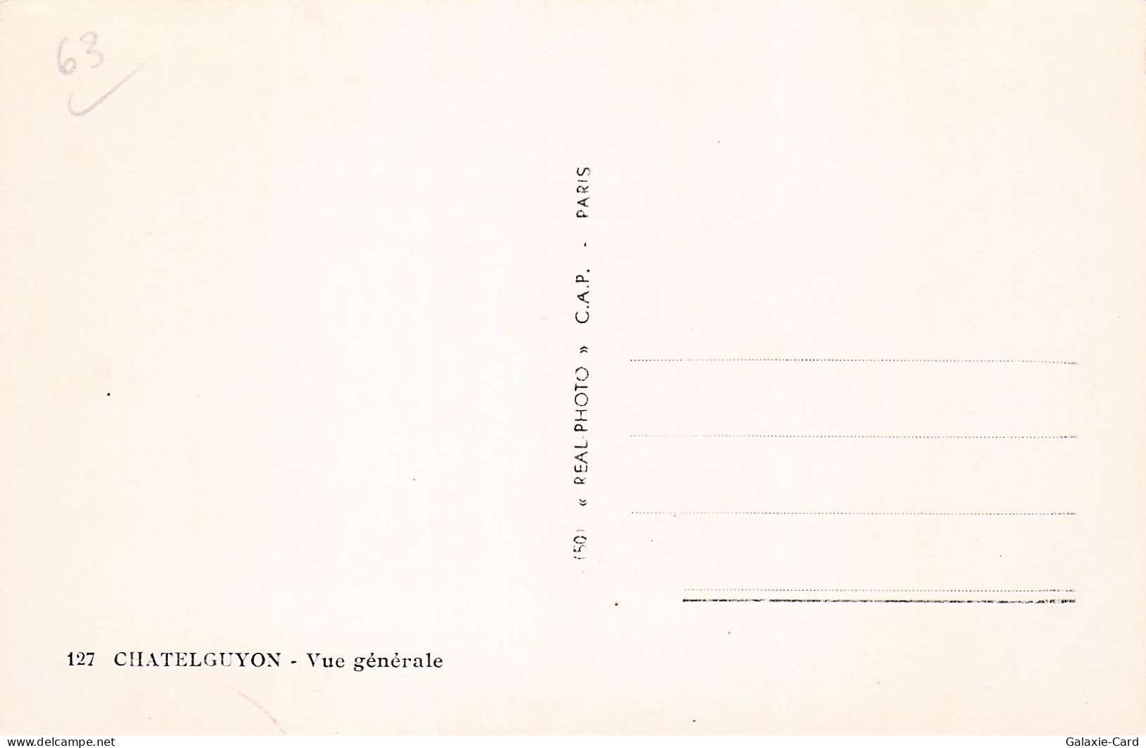 63 CHATEL GUYON VUE GENERALE - Châtel-Guyon
