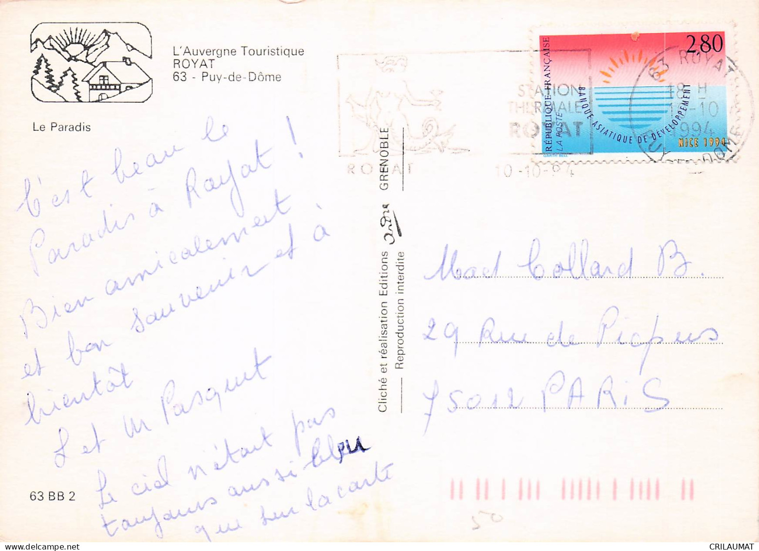 63 ROYAT LE PARADIS - Royat