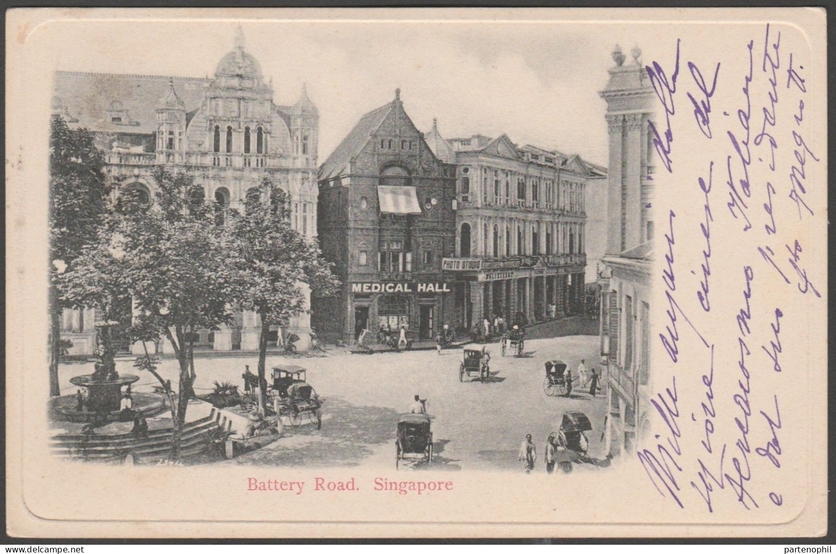 Straits Settlements - Singapore - Postcard - 1901 - Singapur