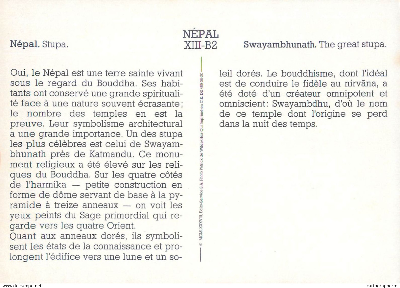 A6412 Nepal Stupa - Nepal