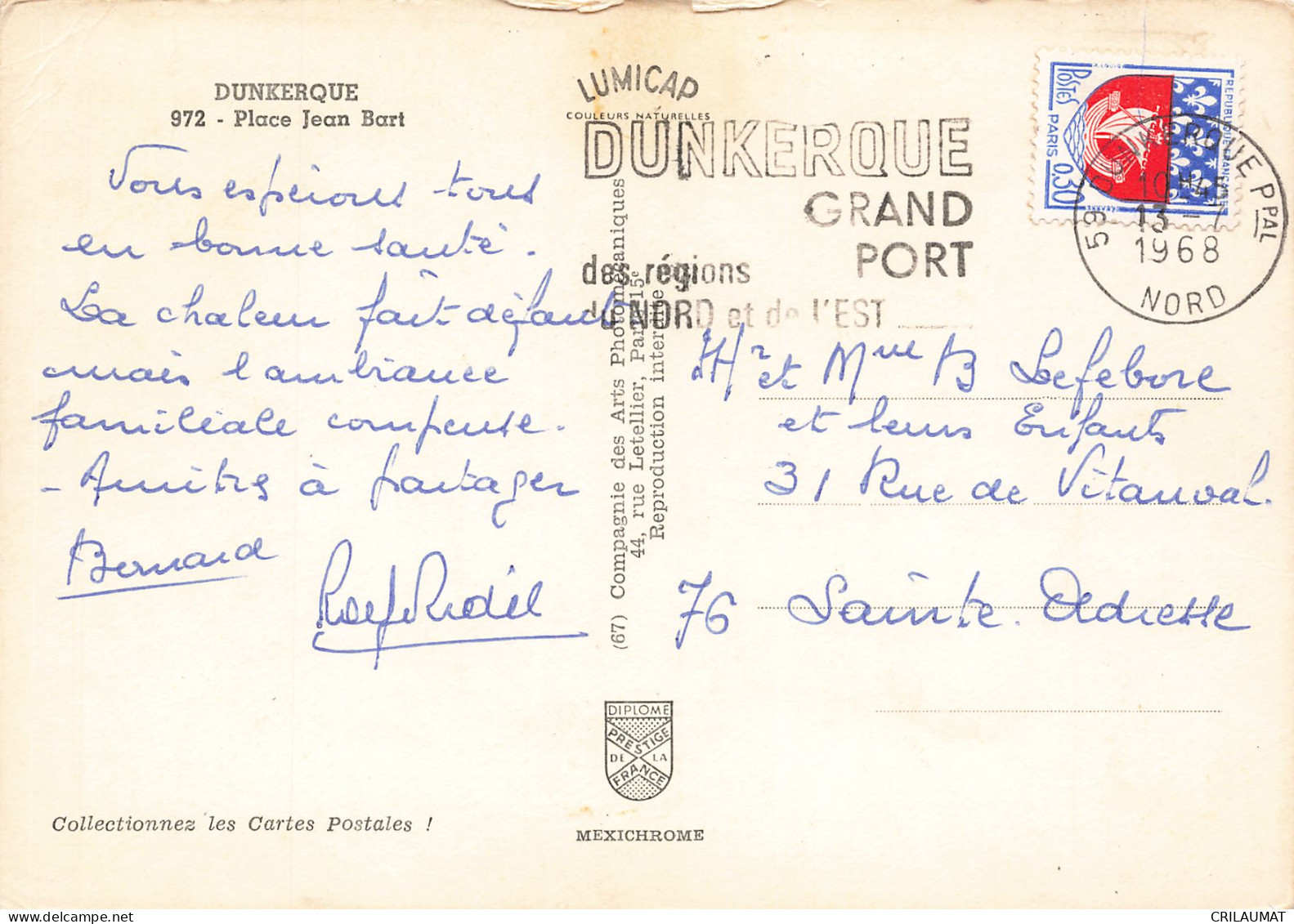59 DUNKERQUE PLACE JEAN BART - Dunkerque
