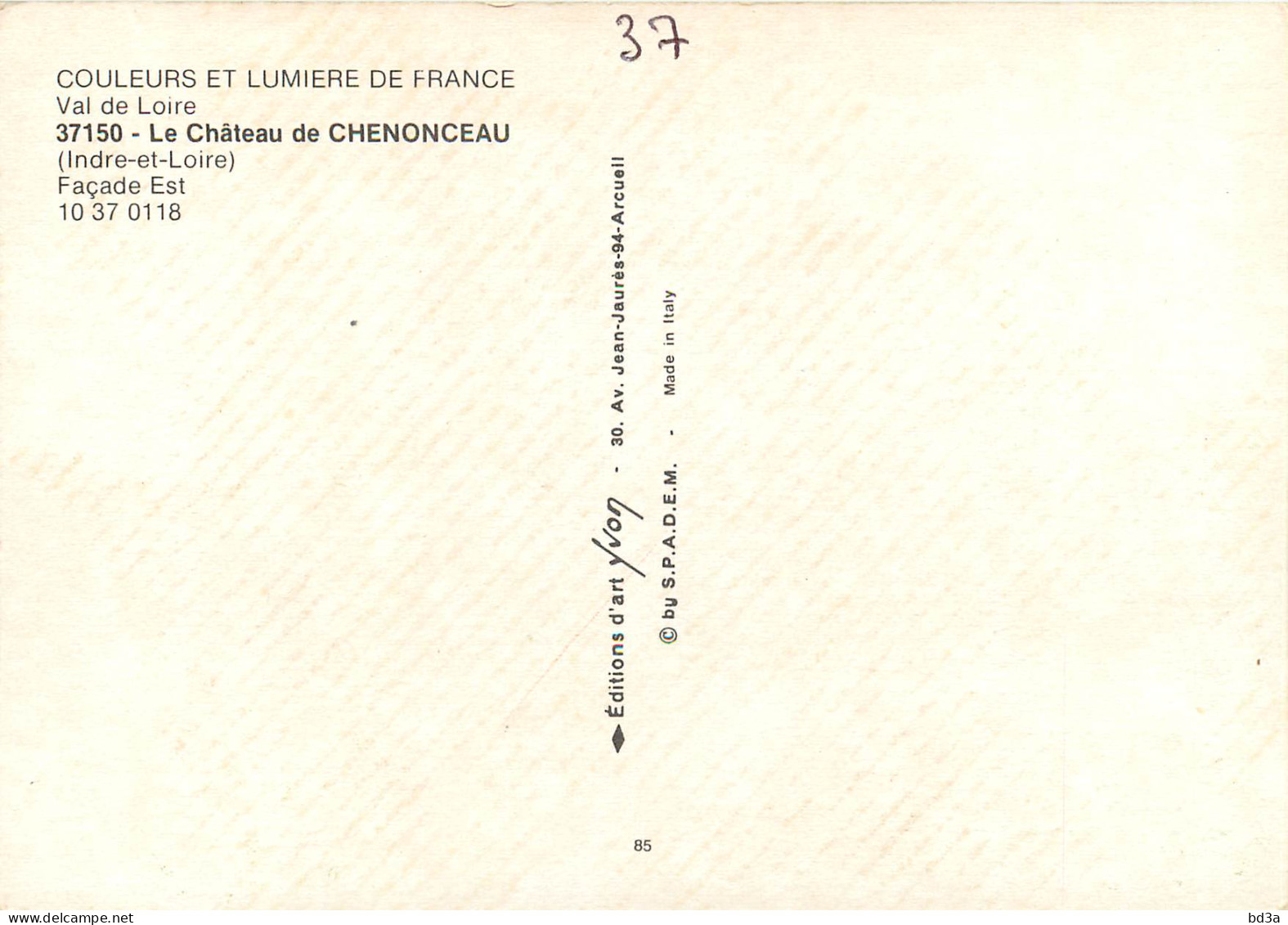 37 - CHENONCEAU - Chenonceaux
