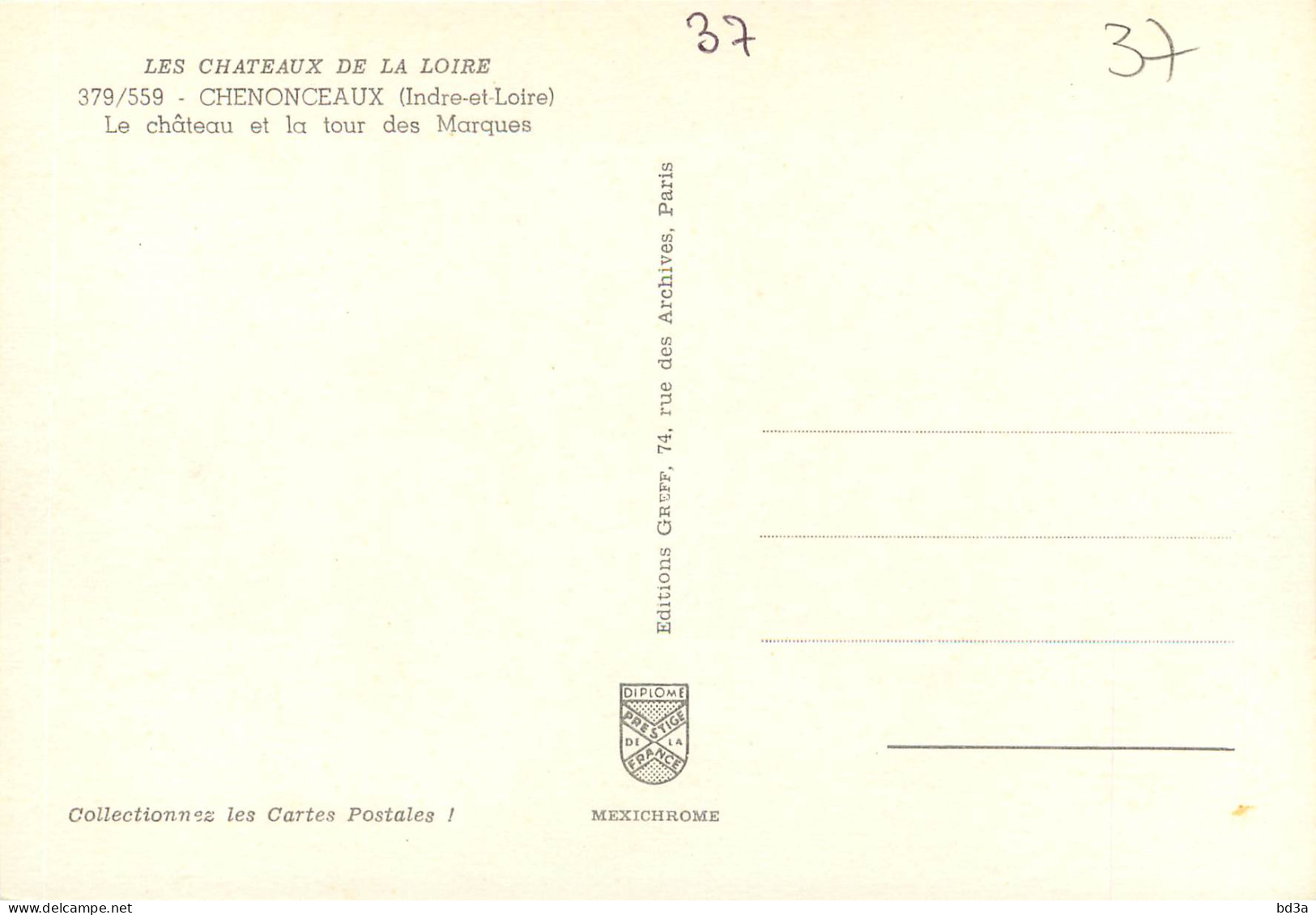 37 - CHENONCEAU - Chenonceaux