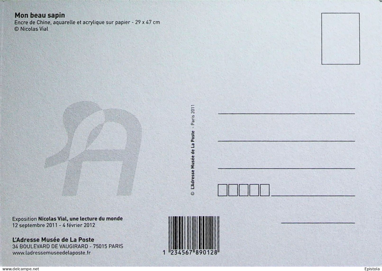 ►  Musée Poste Nicolas Vidal Mon Beau Sapin  Deforestation - Post & Briefboten