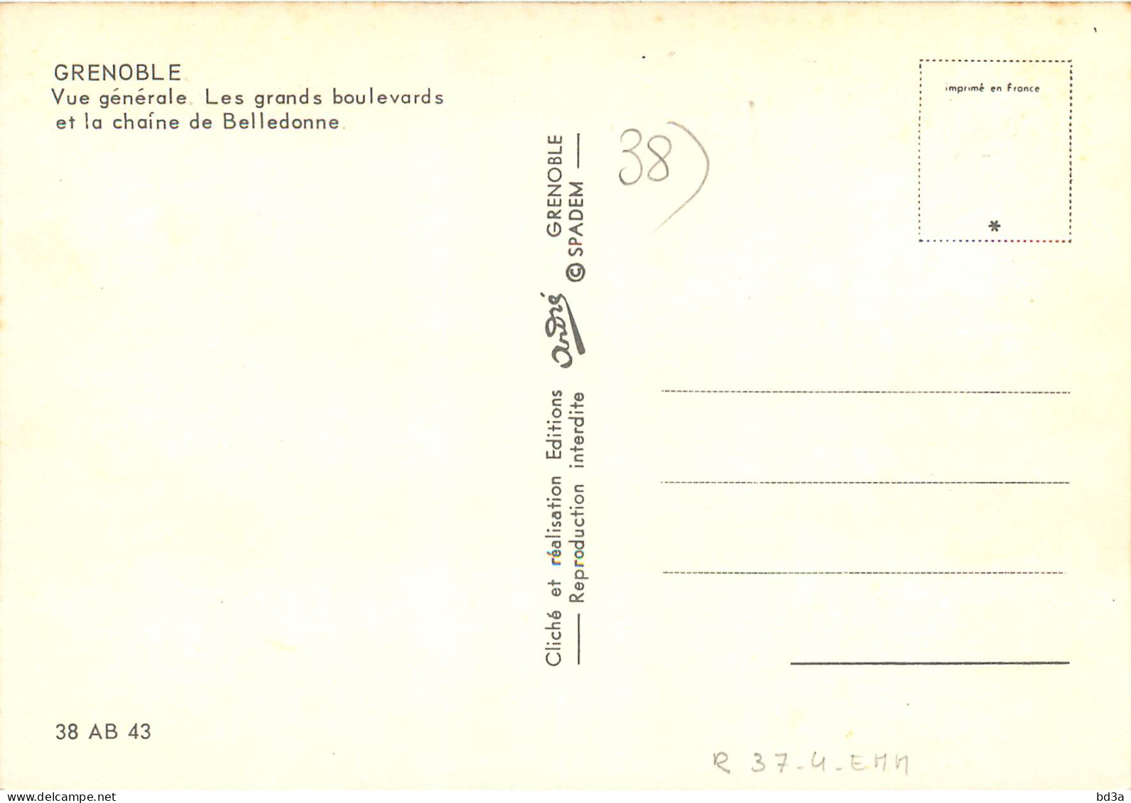 38 - GRENOBLE - Grenoble