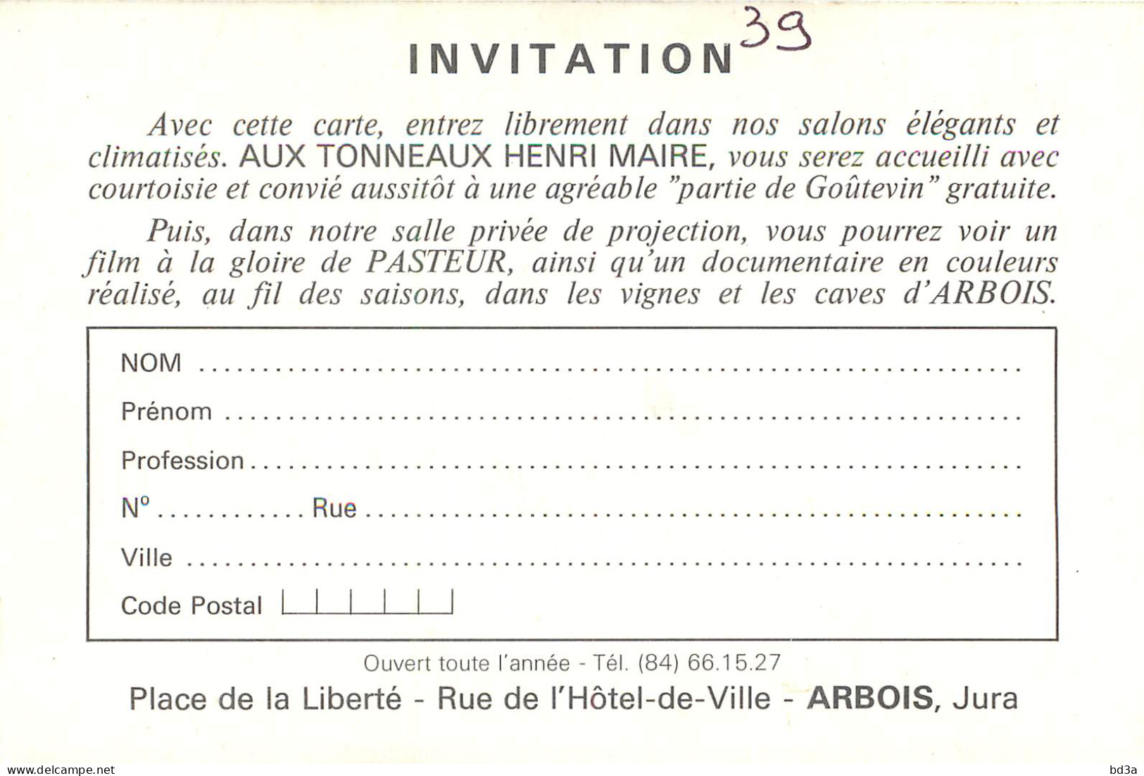 39 - ARBOIS - Arbois