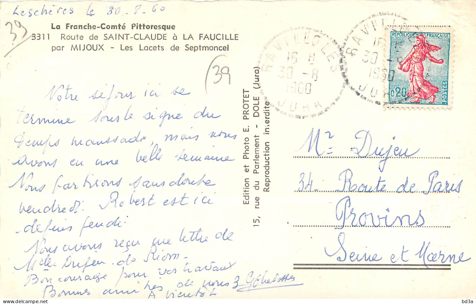 39 - LES LACETS DE SEPTMONCEL - Septmoncel