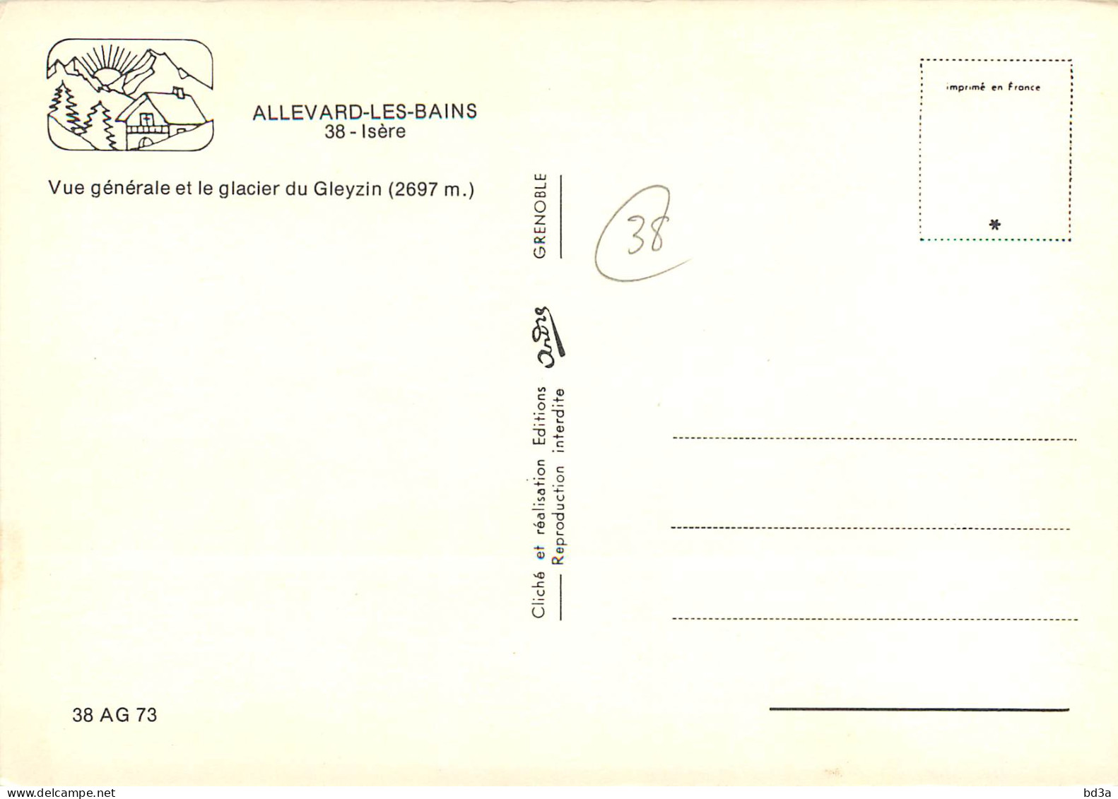 38 - ALLEVARD LES BAINS - Allevard