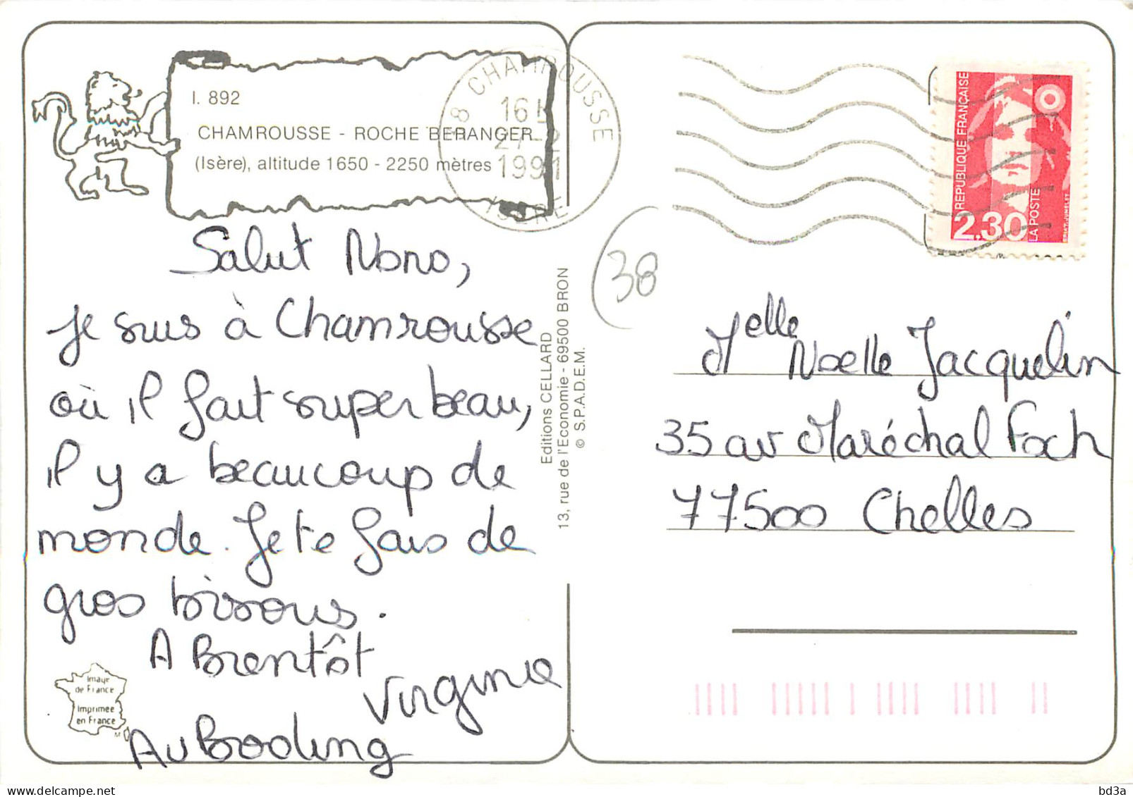 38 - CHAMROUSSE - Chamrousse