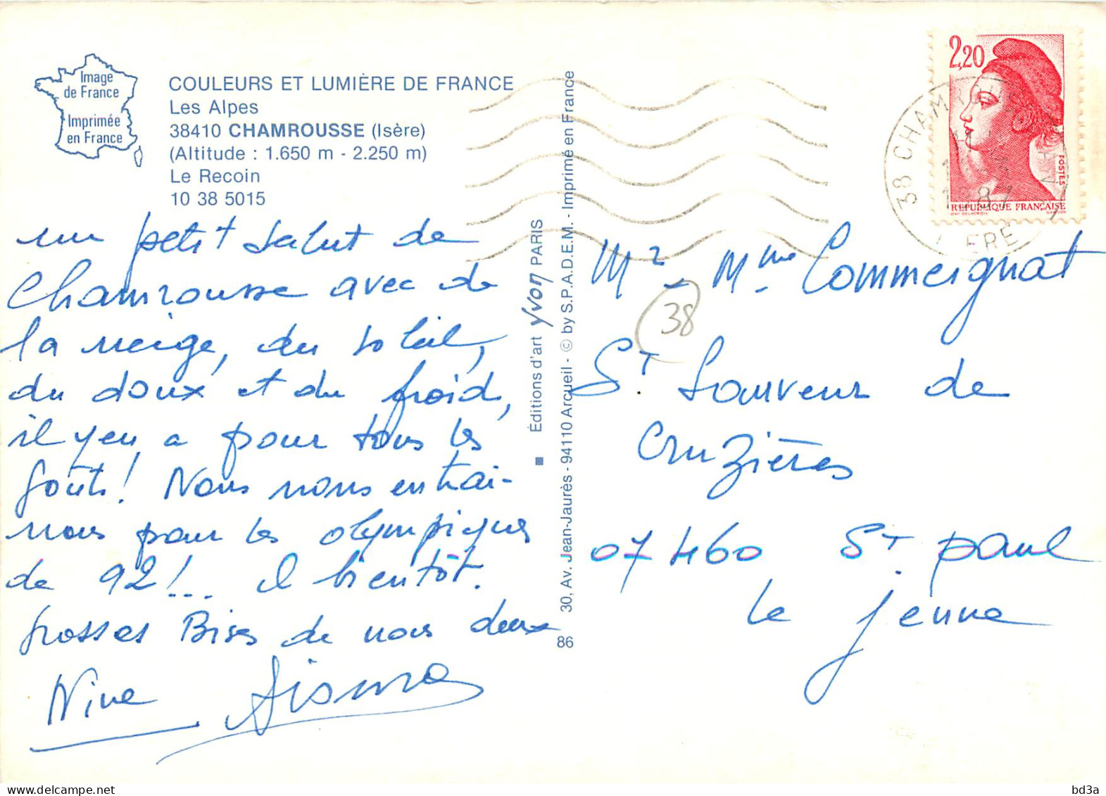 38 - CHAMROUSSE - Chamrousse