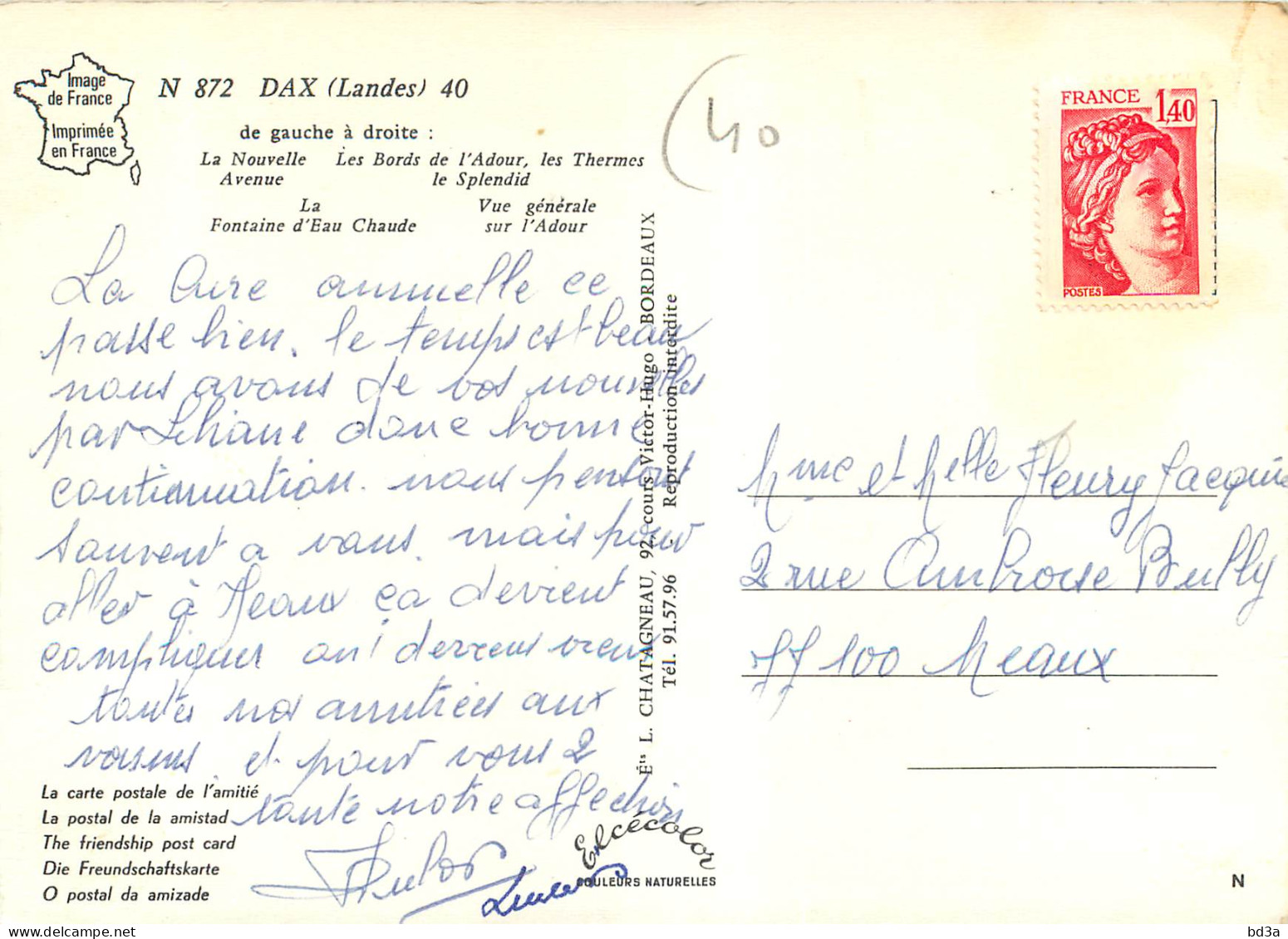 40 - DAX - TELEGRAMME - Dax
