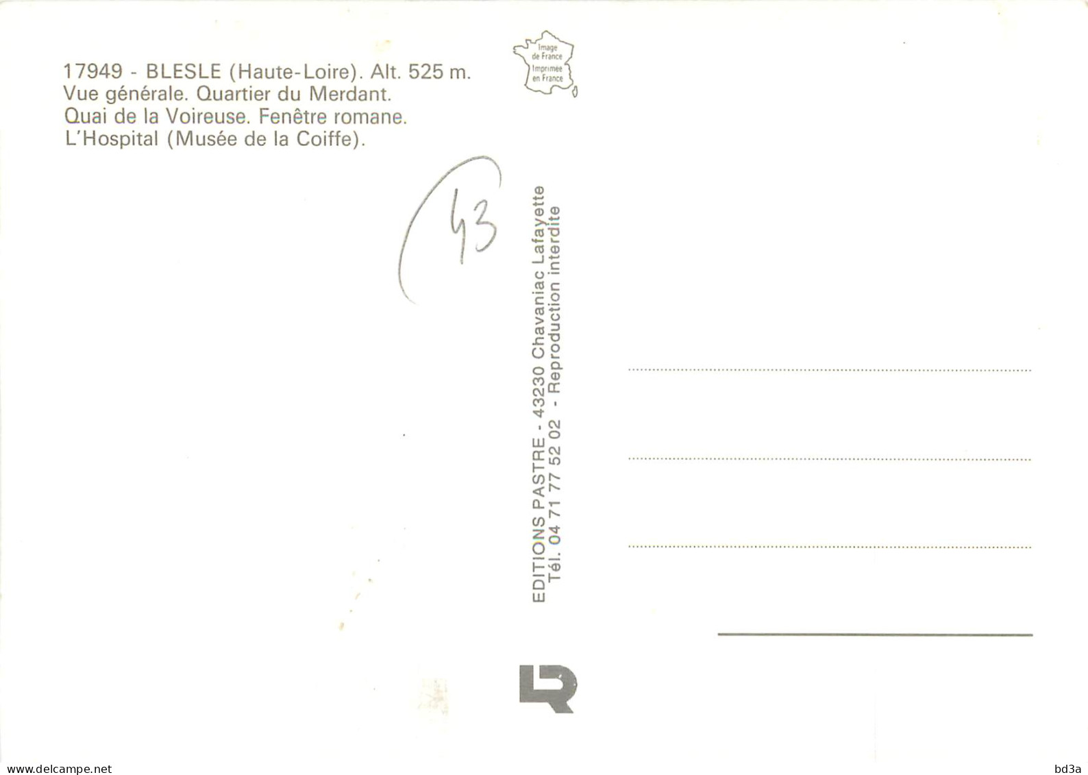 43 - BLESLE - Blesle