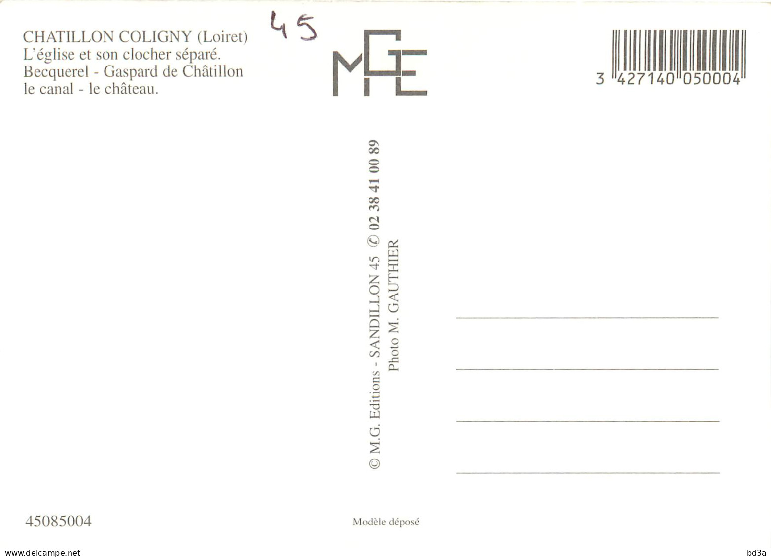 45 - CHATILLON COLIGNY - Chatillon Coligny