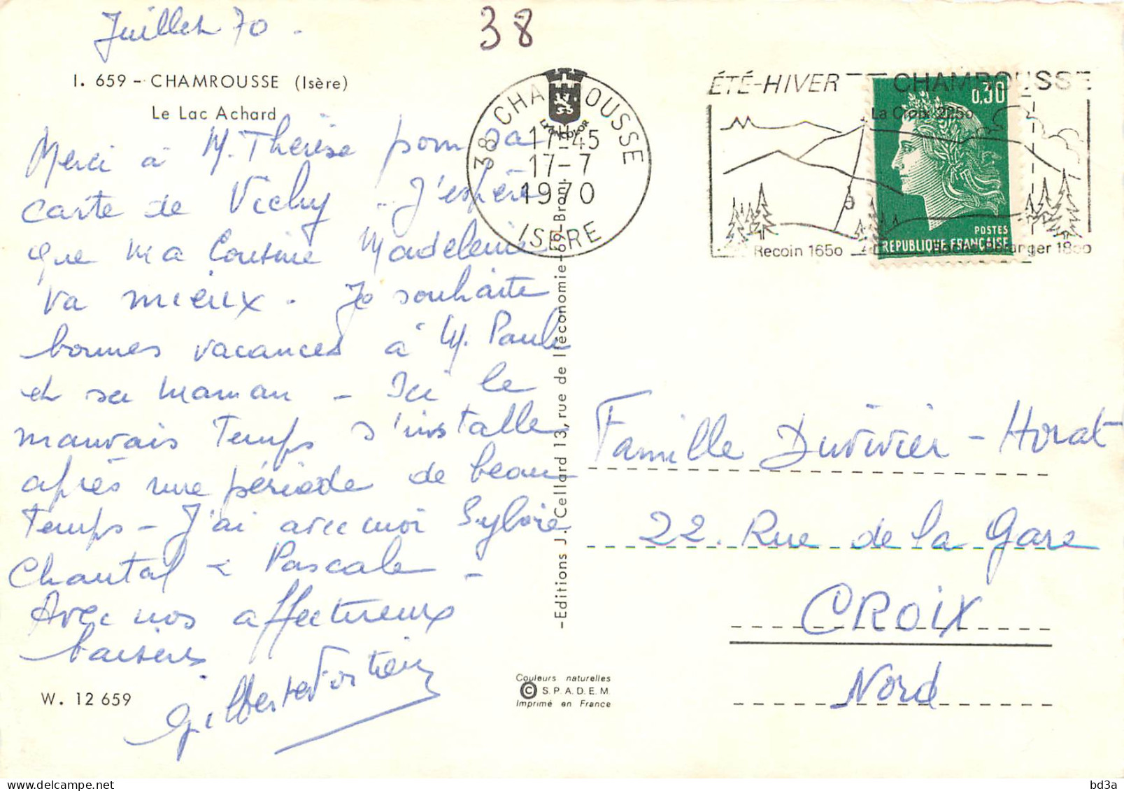 38 - CHAMROUSSE - LE LACACHARD - Chamrousse