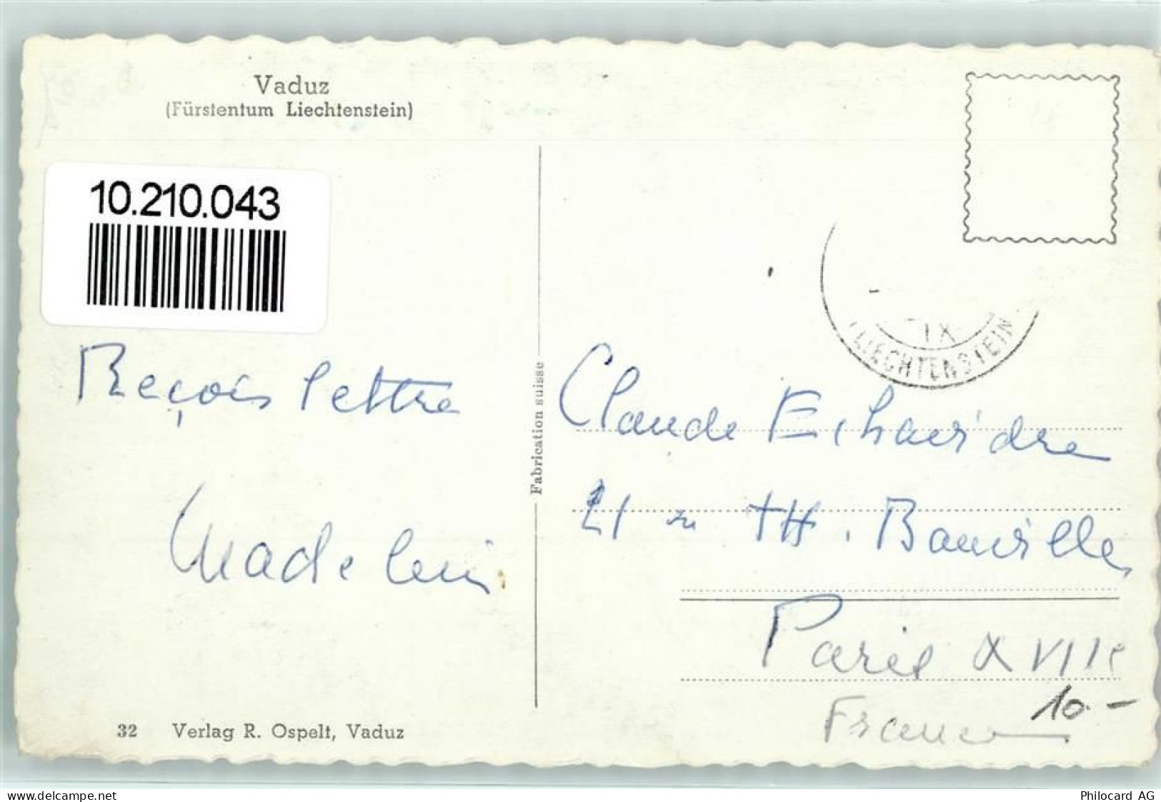 9490 Vaduz - 10210043 - Liechtenstein