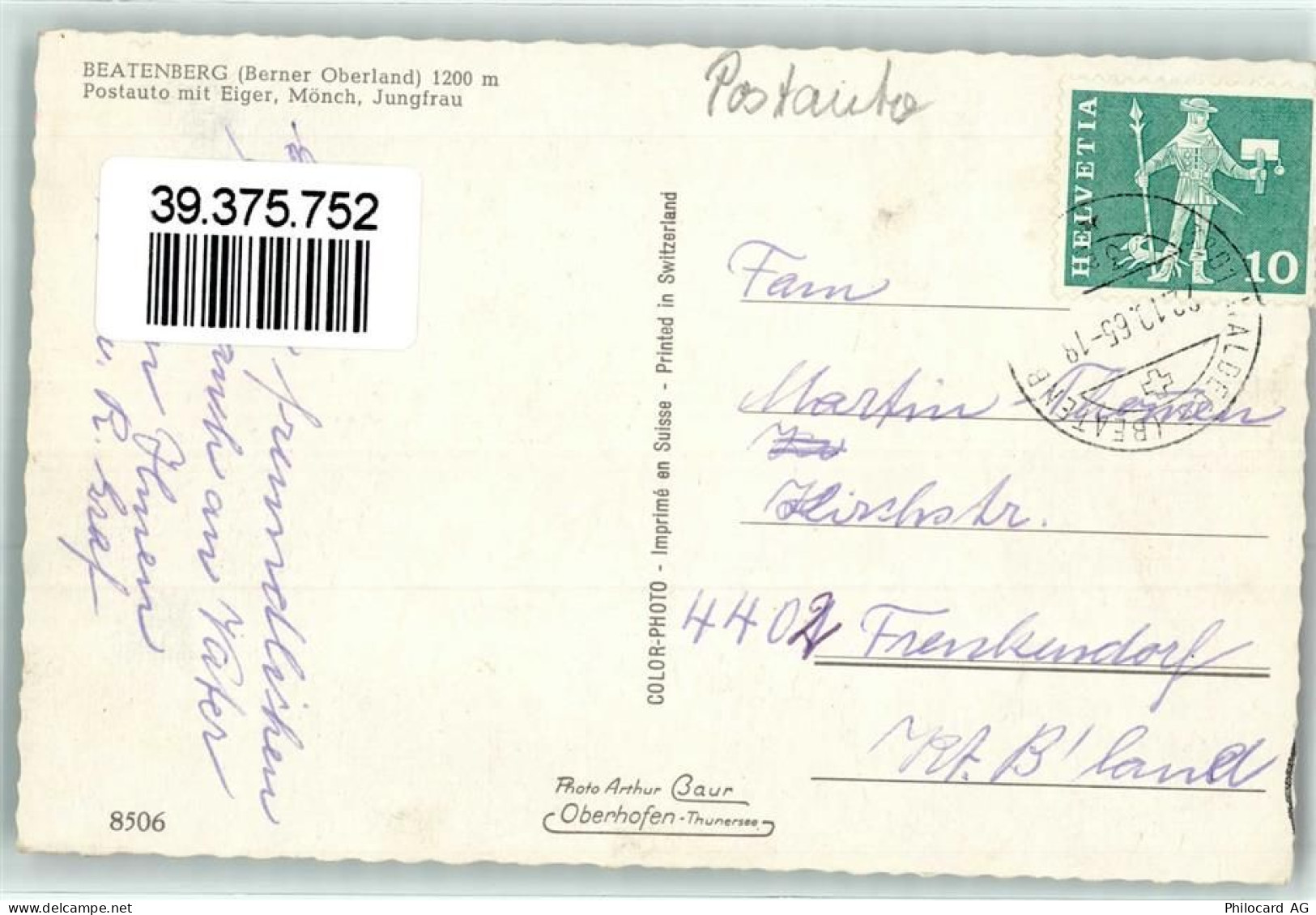 3803 Beatenberg - Postauto - 39375752 - Beatenberg
