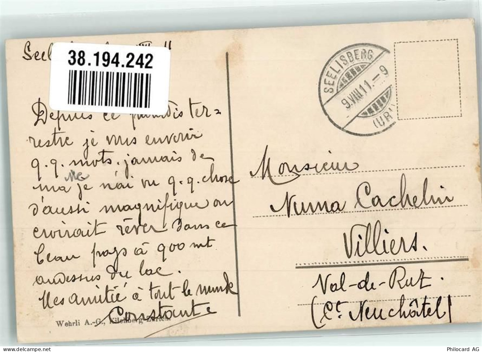 6377 Seelisberg 1911 Foto AK Hotel Sonnenberg - 38194242 - Seelisberg