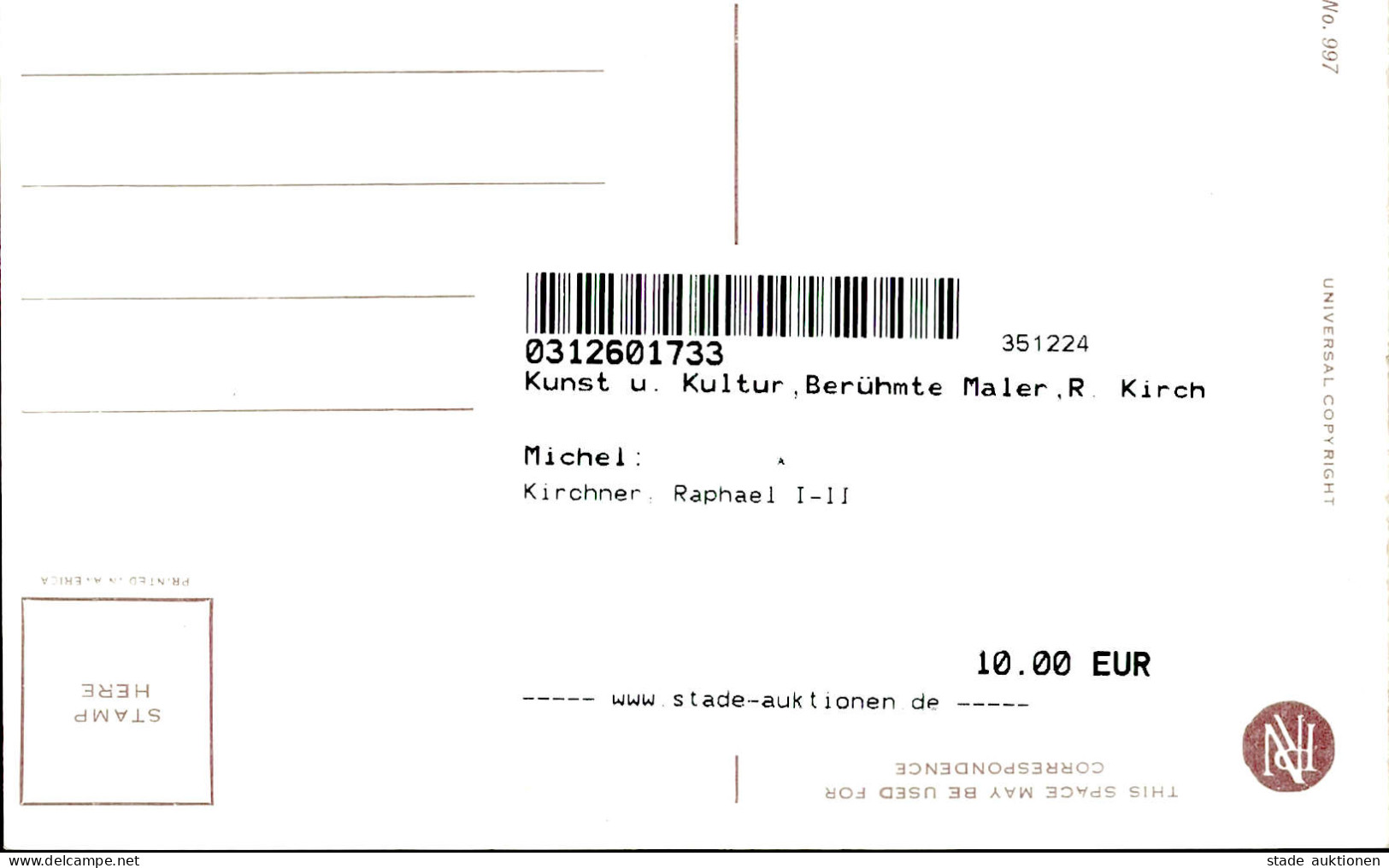 Kirchner, Raphael I-II - Kirchner, Raphael