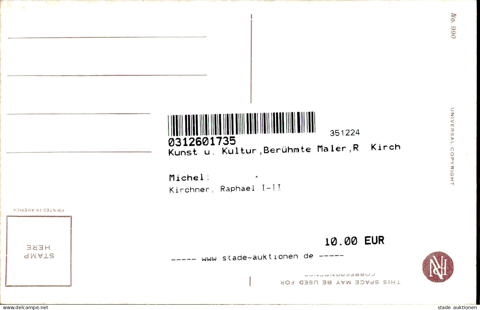 Kirchner, Raphael I-II - Kirchner, Raphael