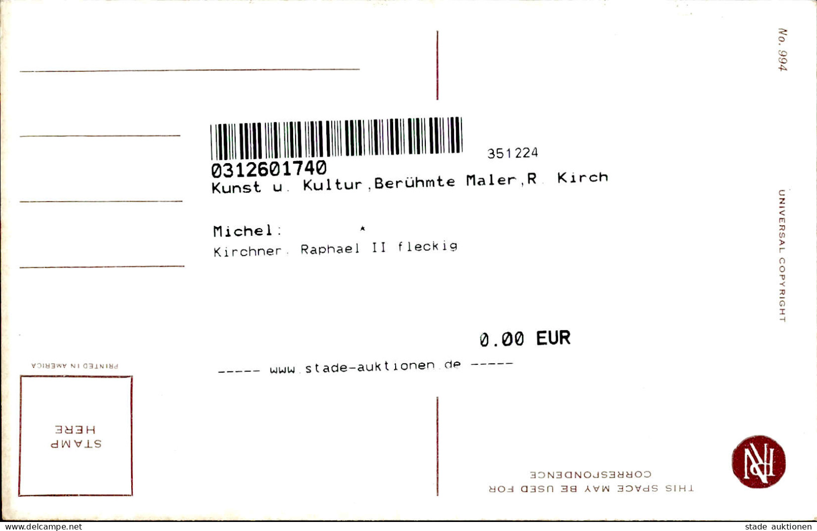 Kirchner, Raphael II Fleckig - Kirchner, Raphael