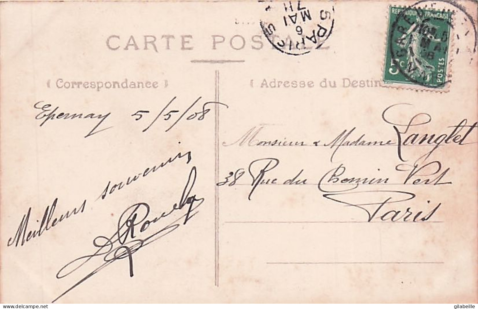 51 -  EPERNAY - Le Jard - 1908 - Epernay