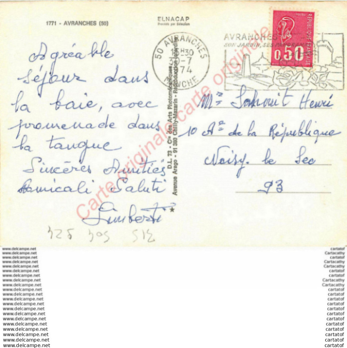 50.  AVRANCHES .  CP Multivues . - Avranches