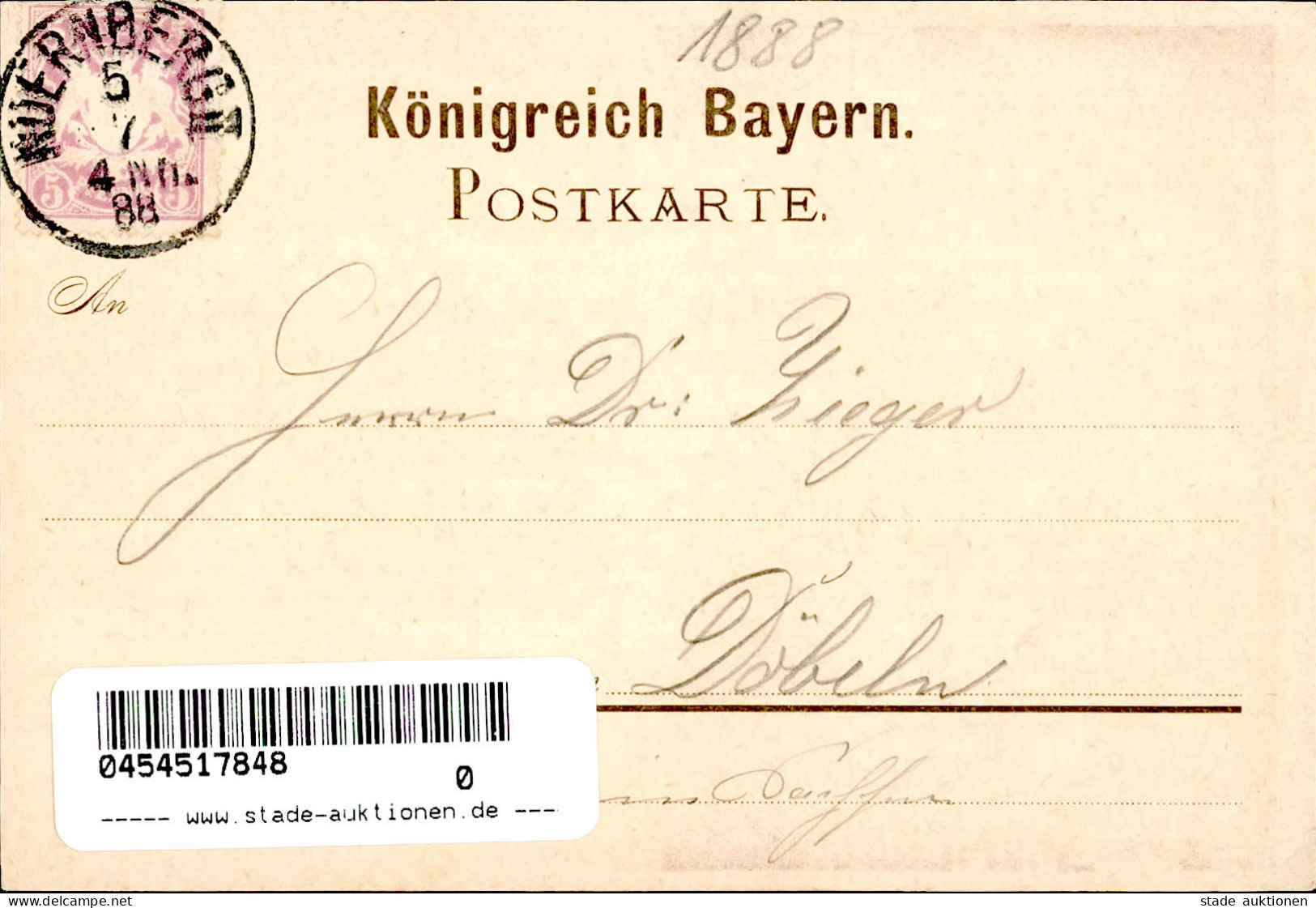 Vorläufer 1888 NÜRNBERG - Grüsse Aus D. BRATWURSTGLÖCKLEIN I - Other & Unclassified