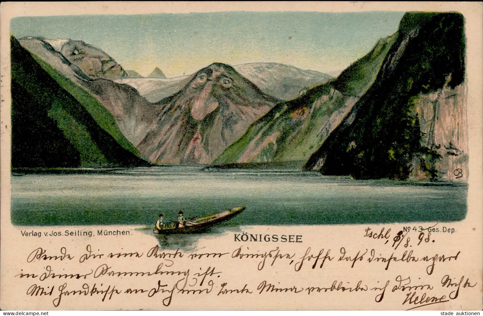 Berggesichter Königssee 1898 I-II Face à La Montagne - Other & Unclassified