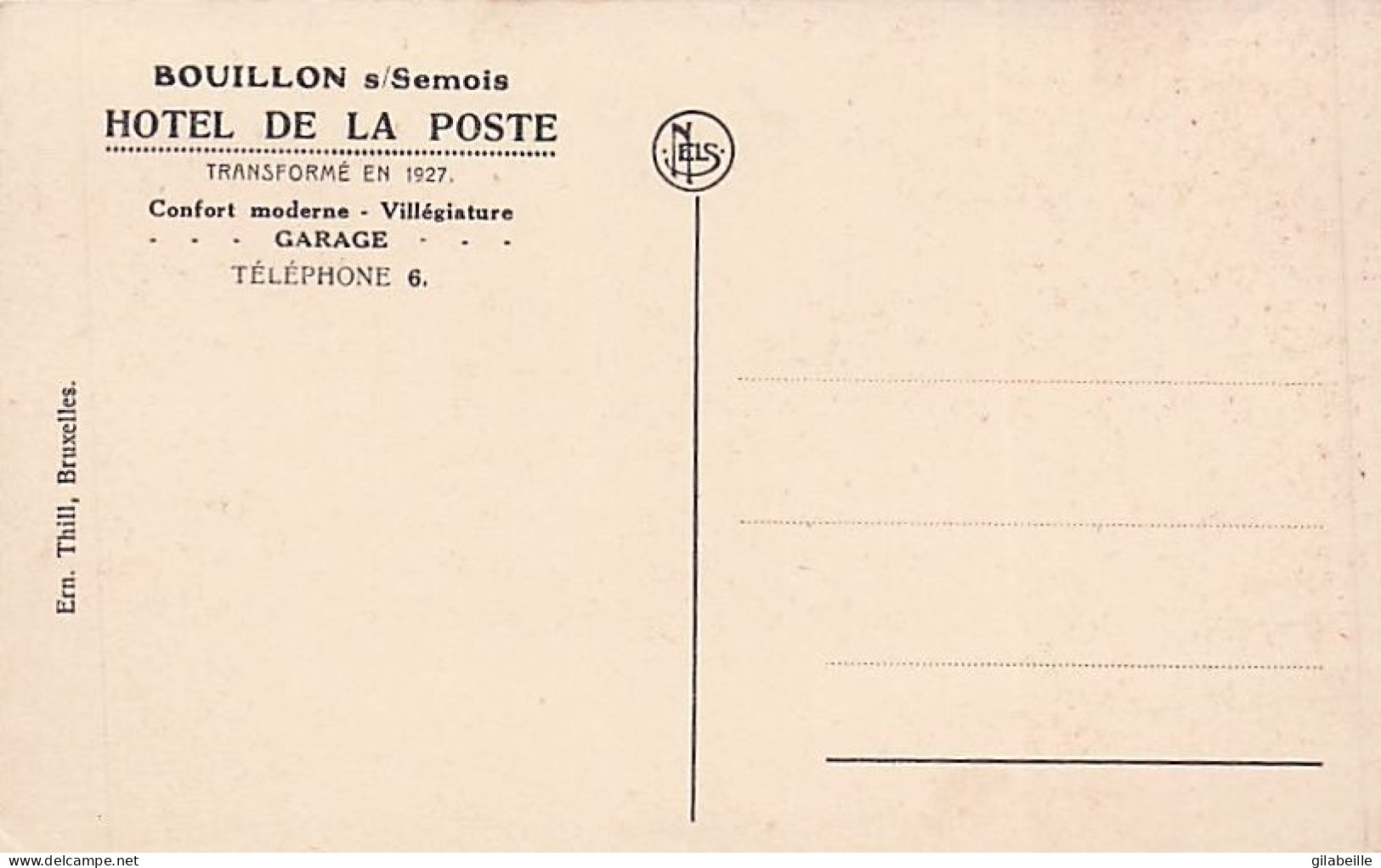 BOUILLON - Hotel De La Poste - Bouillon