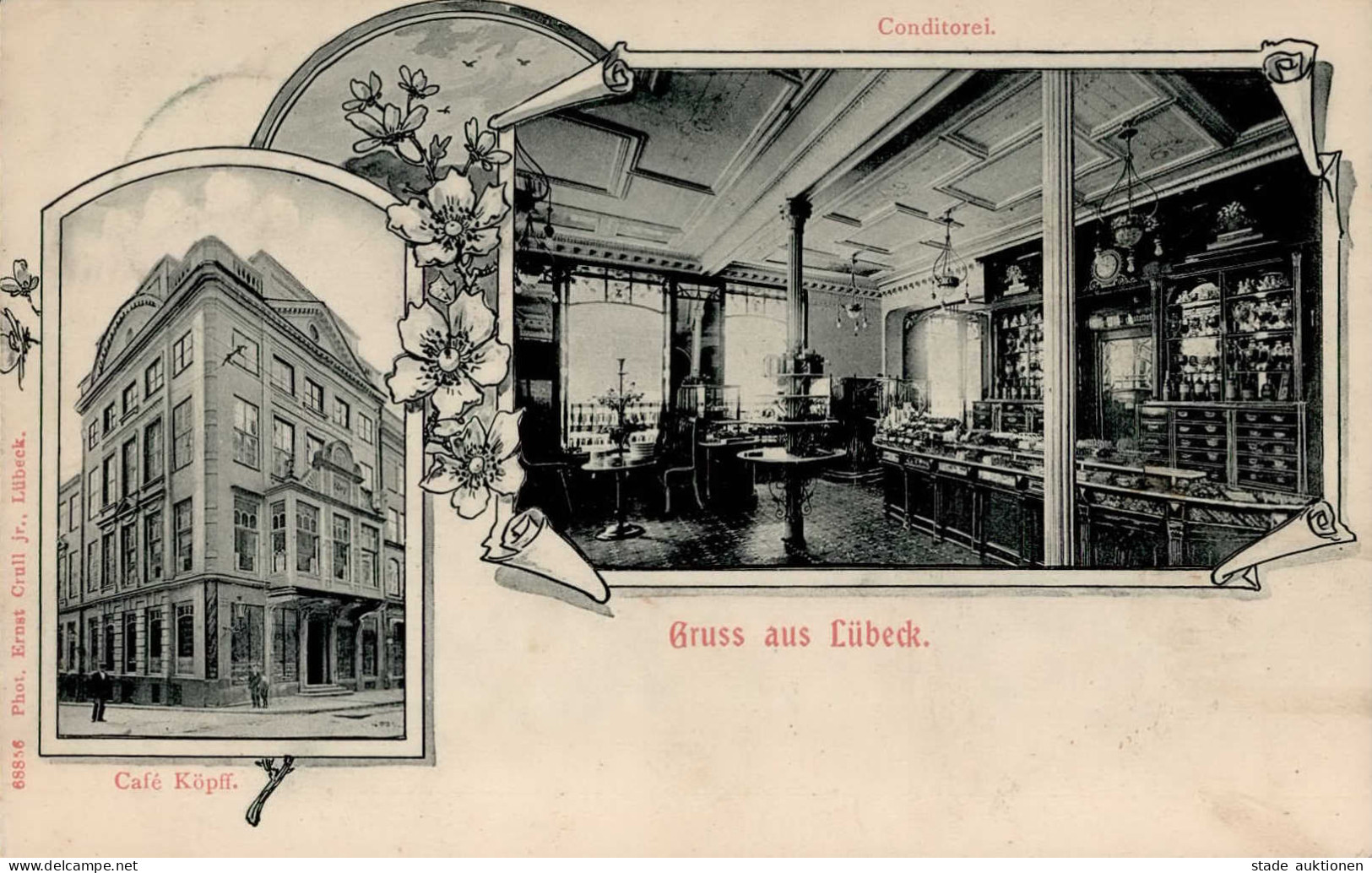 Lübeck (2400) Cafe Köpff 1907 I-II - Luebeck