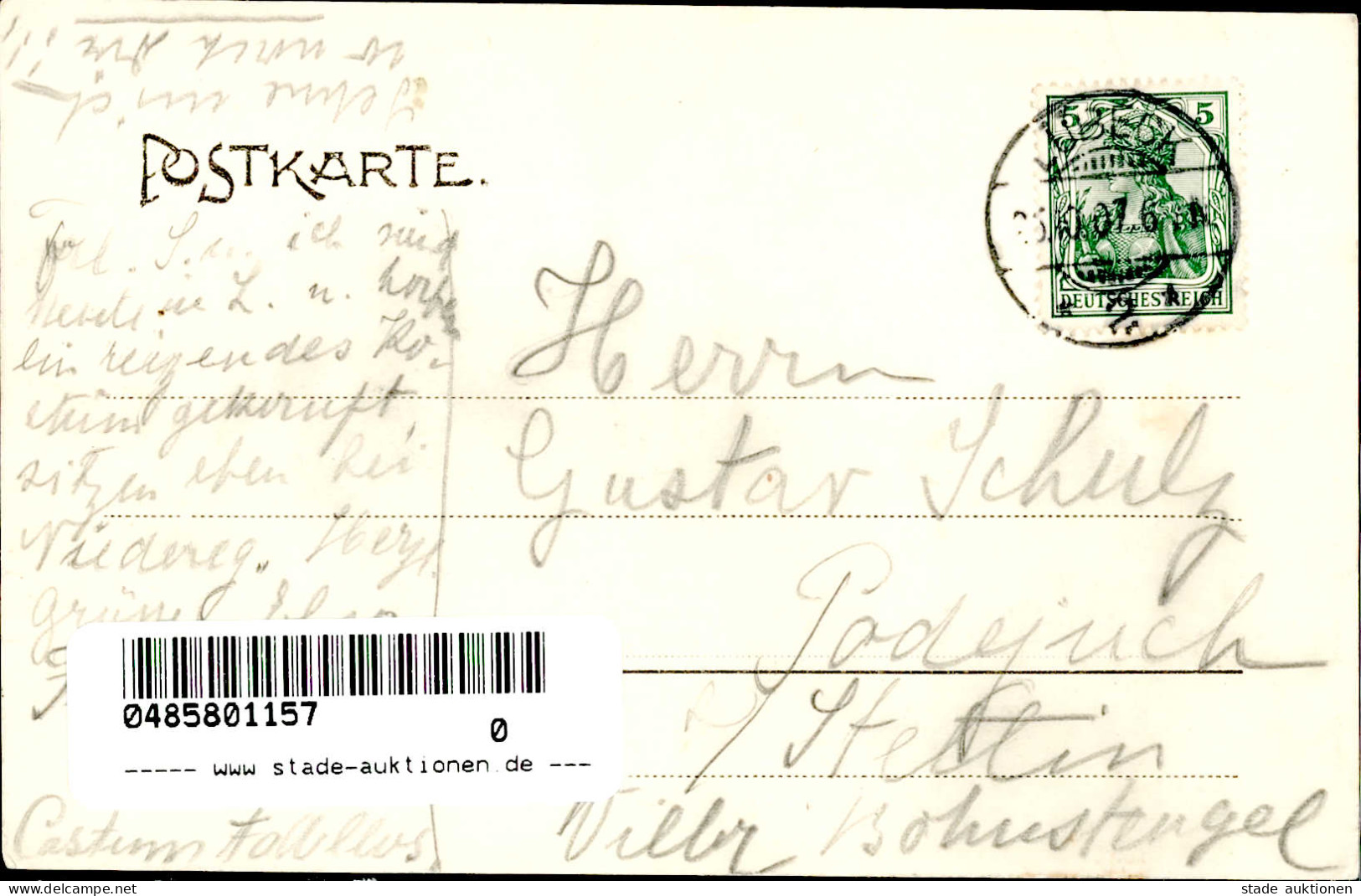 Lübeck (2400) Cafe Köpff 1907 I-II - Luebeck