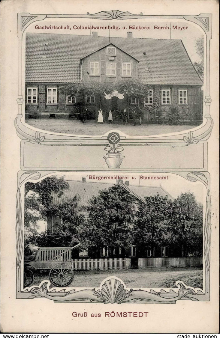 Römstedt (3119) Gasthaus Und Kolonialwarenhandlung Meyer II (Eckknick) - Other & Unclassified