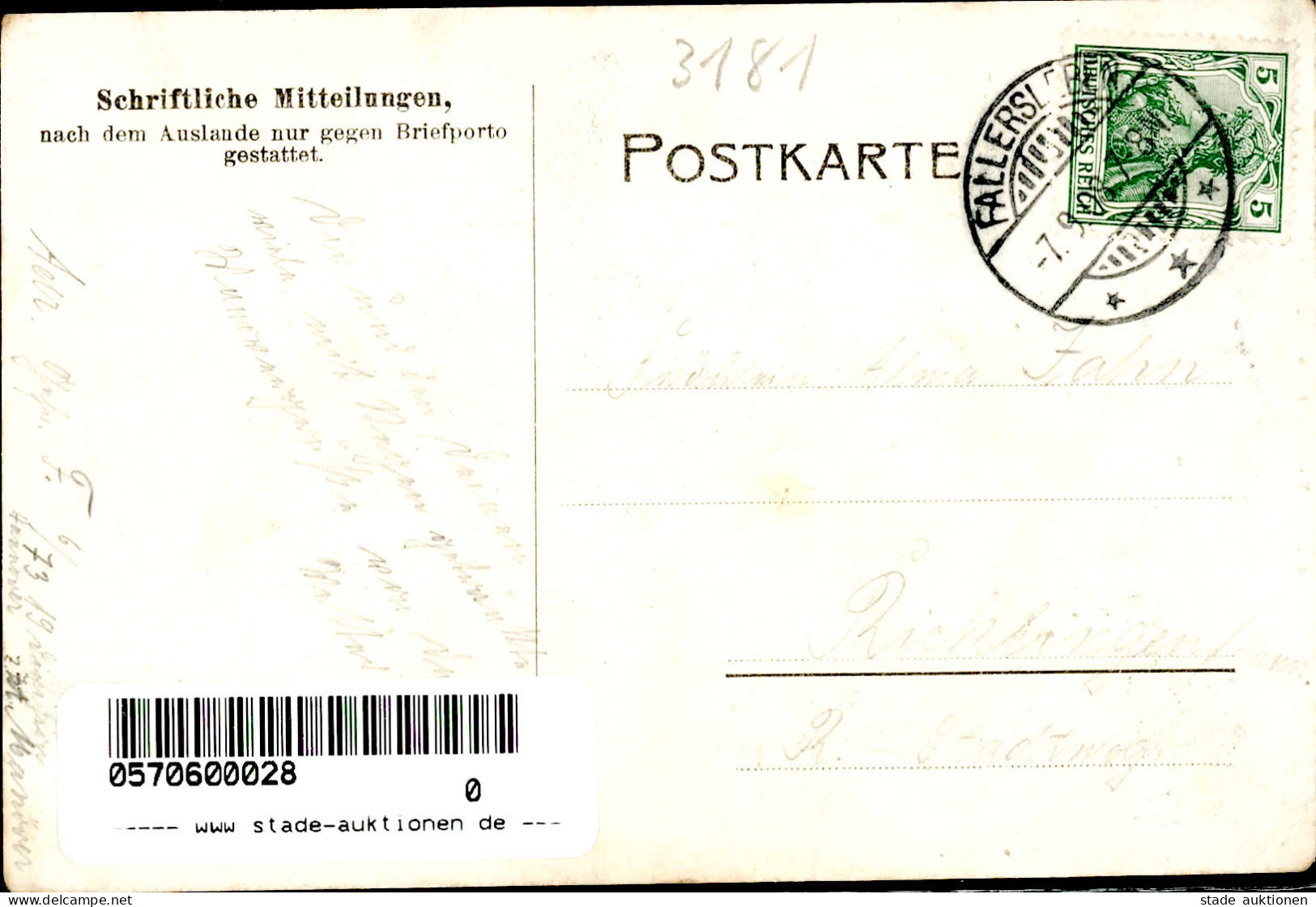 Mörse (3180) Gasthaus Zur Linde 1908 I-II - Other & Unclassified