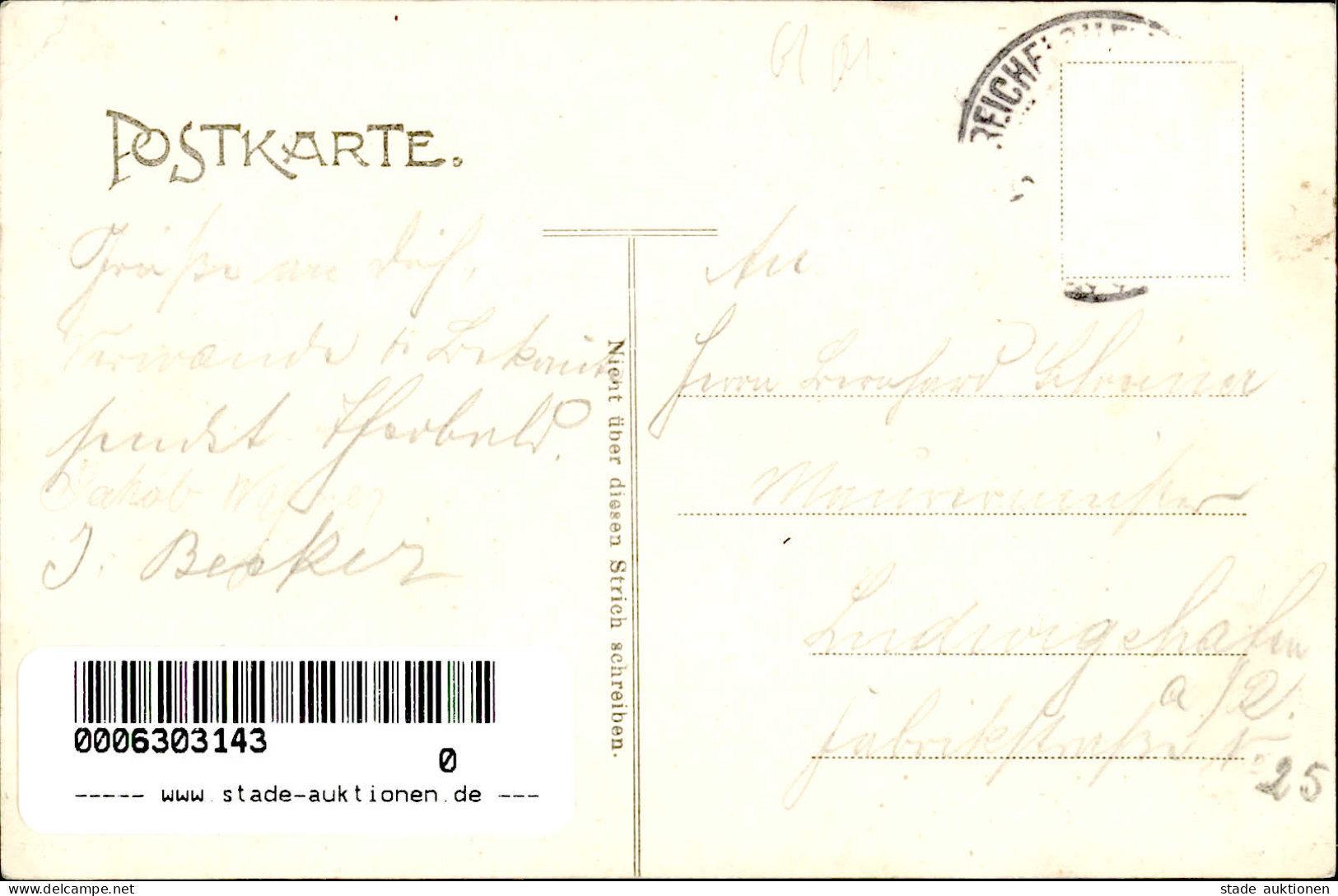 Reichelsheim (6101) Ober-Ostern, Gasthaus Zur Jägersburg II (Marke Entfernt) Paques - Other & Unclassified
