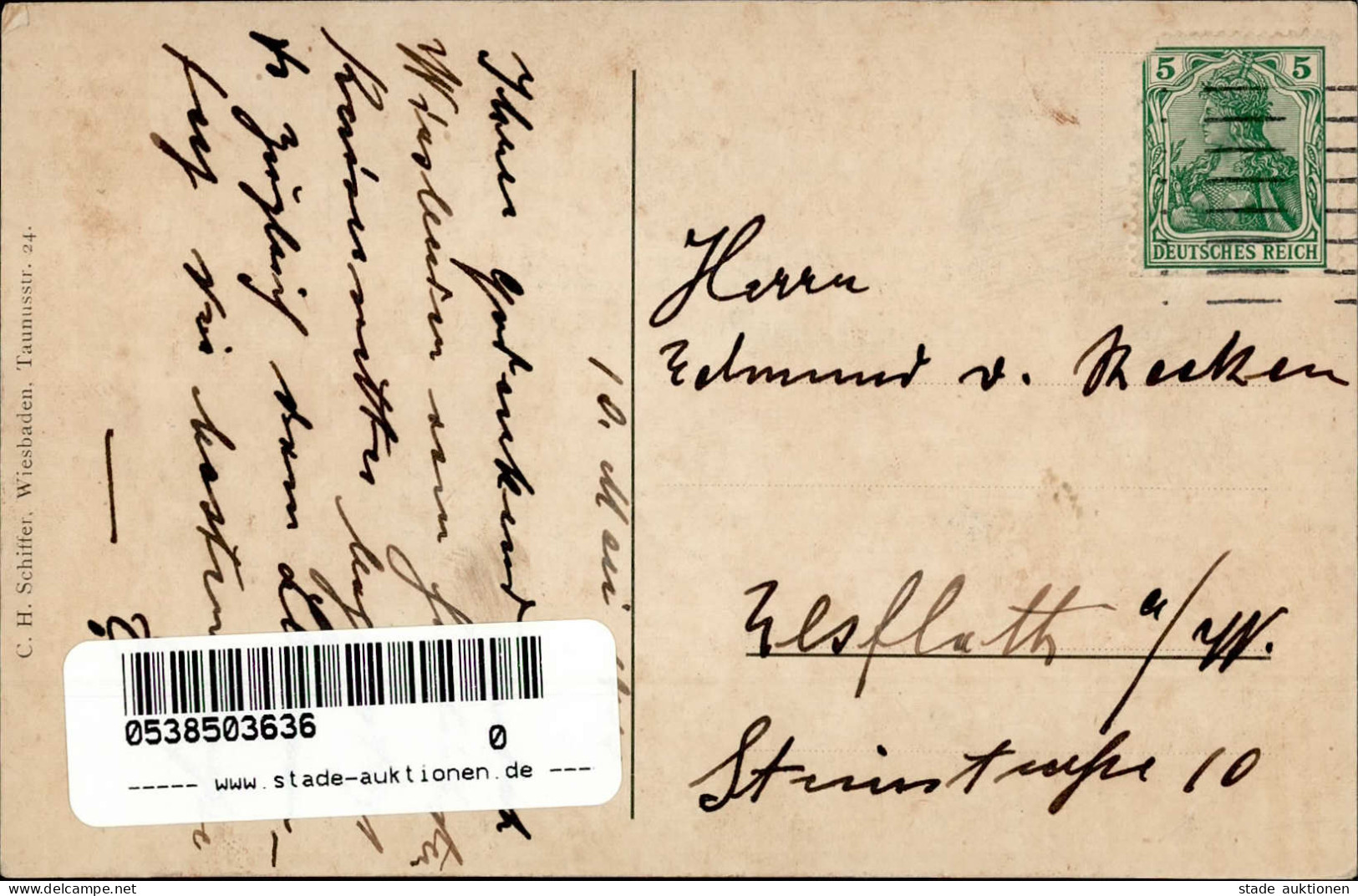 Wiesbaden (6200) Lieder-AK, Kornblumentag 10. Mai 1911 I-II - Other & Unclassified