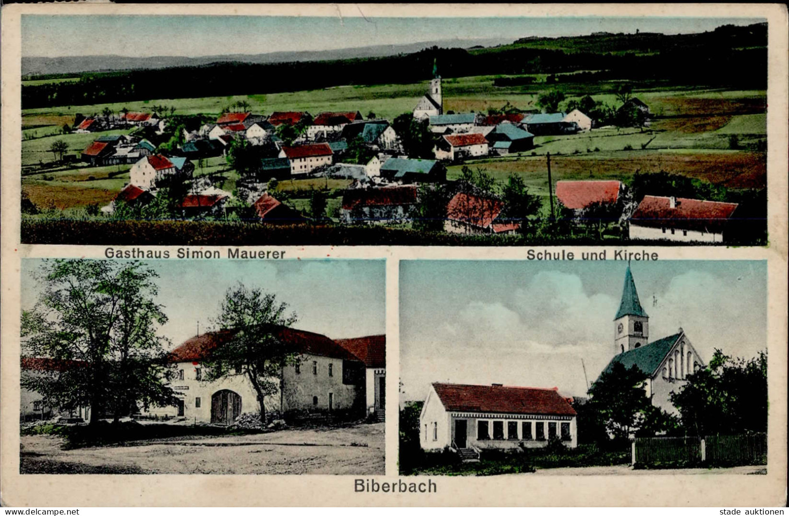 Biberbach (8491) Gasthaus Mauerer, Schule I-II - Other & Unclassified