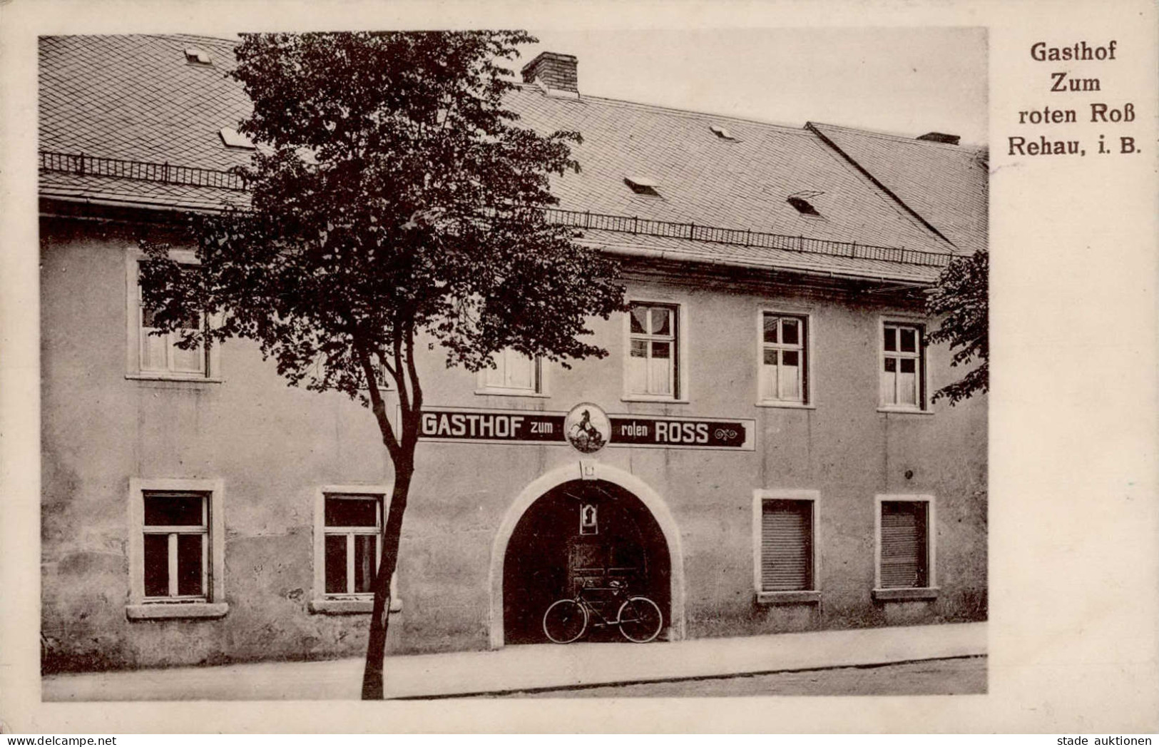 Rehau (8673) Gasthaus Zum Roten Ross, Fahrrad II (Bugspur) Cycles - Other & Unclassified