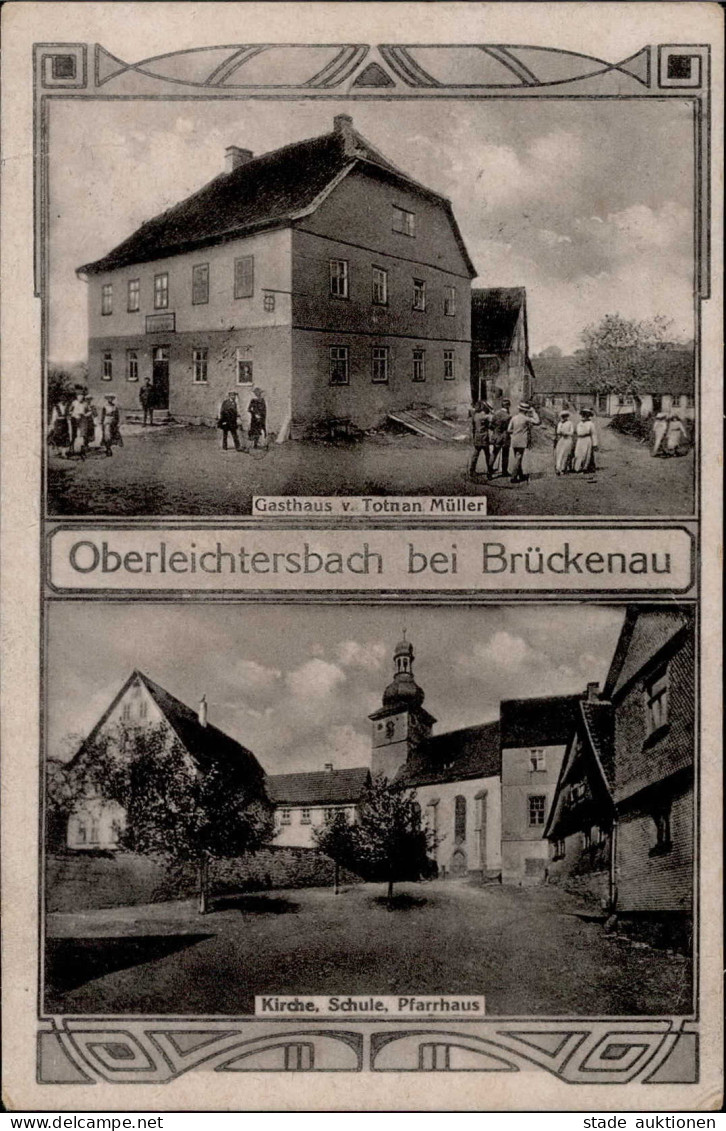 Oberleichtersbach (8781) Gasthaus Müller 1925 I-II - Other & Unclassified