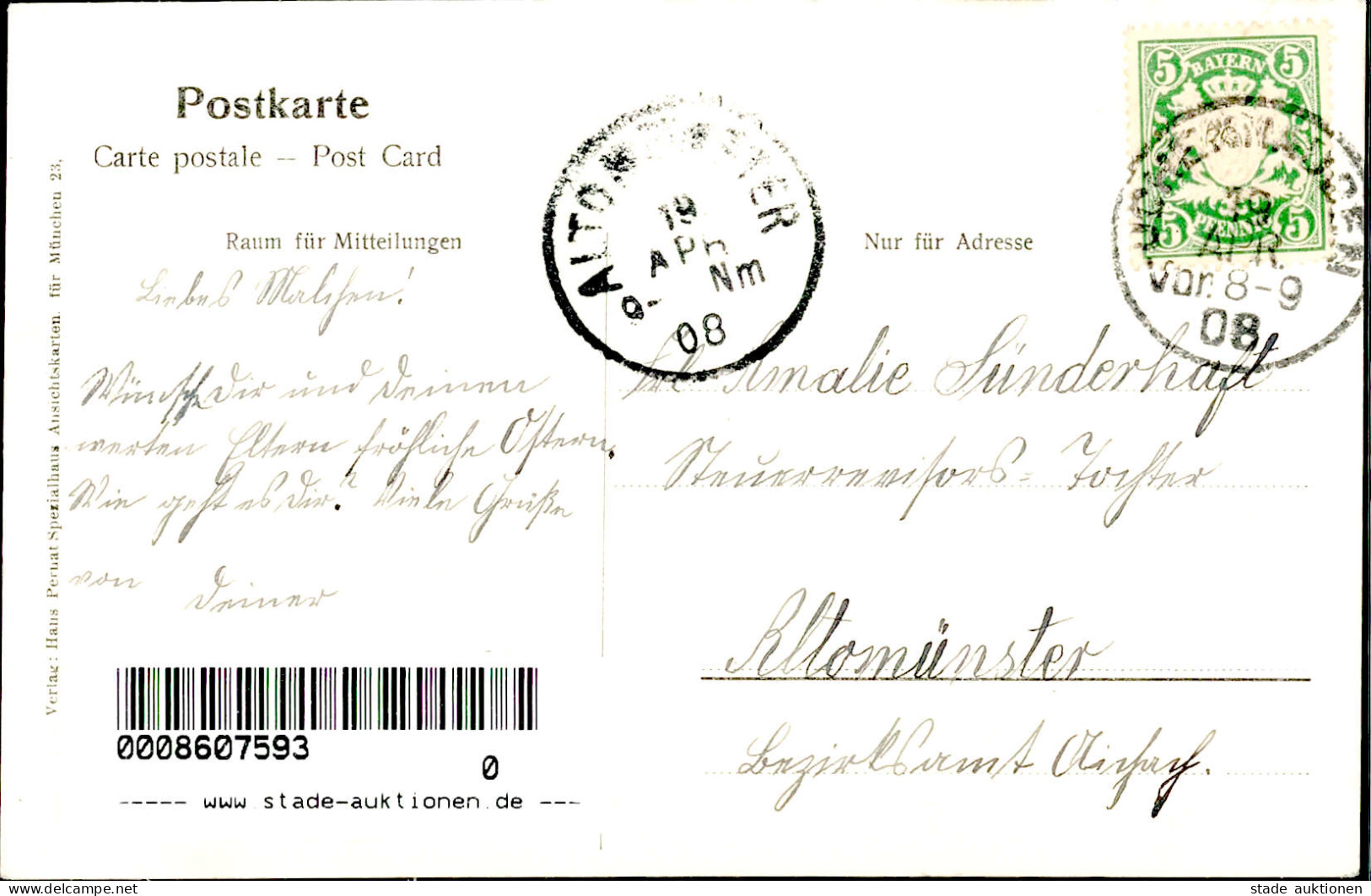 Ichenhausen (8873) Verlag Pernat, Cafe Ebner 1908 I-II - Other & Unclassified