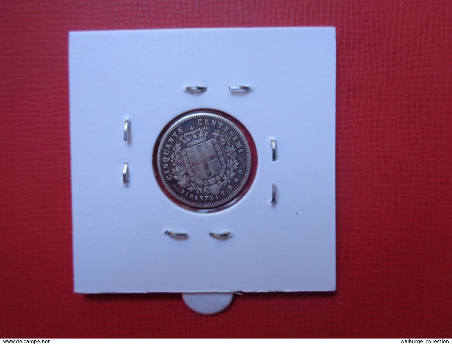 RE ELETTO 50 Cents 1860 "FIRENZE" ARGENT (A.22) - Governo Rivoluzionario Provvisiorio