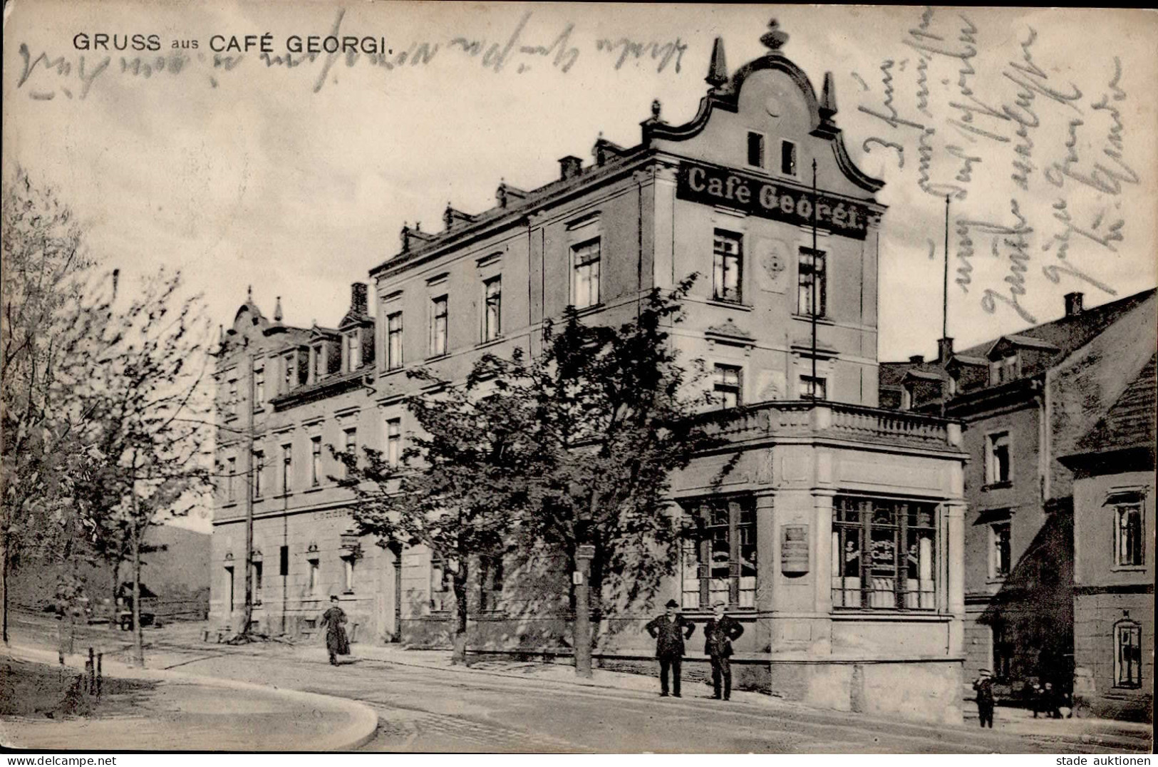 Aue (o-9400) Cafe Georgi 1911 I-II - Other & Unclassified