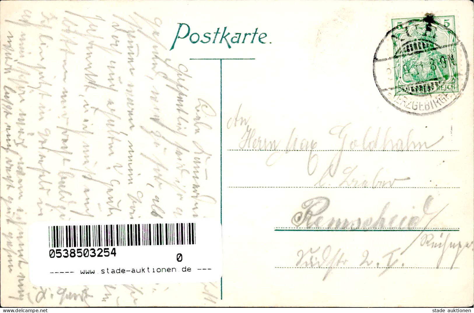 Aue (o-9400) Cafe Georgi 1911 I-II - Other & Unclassified