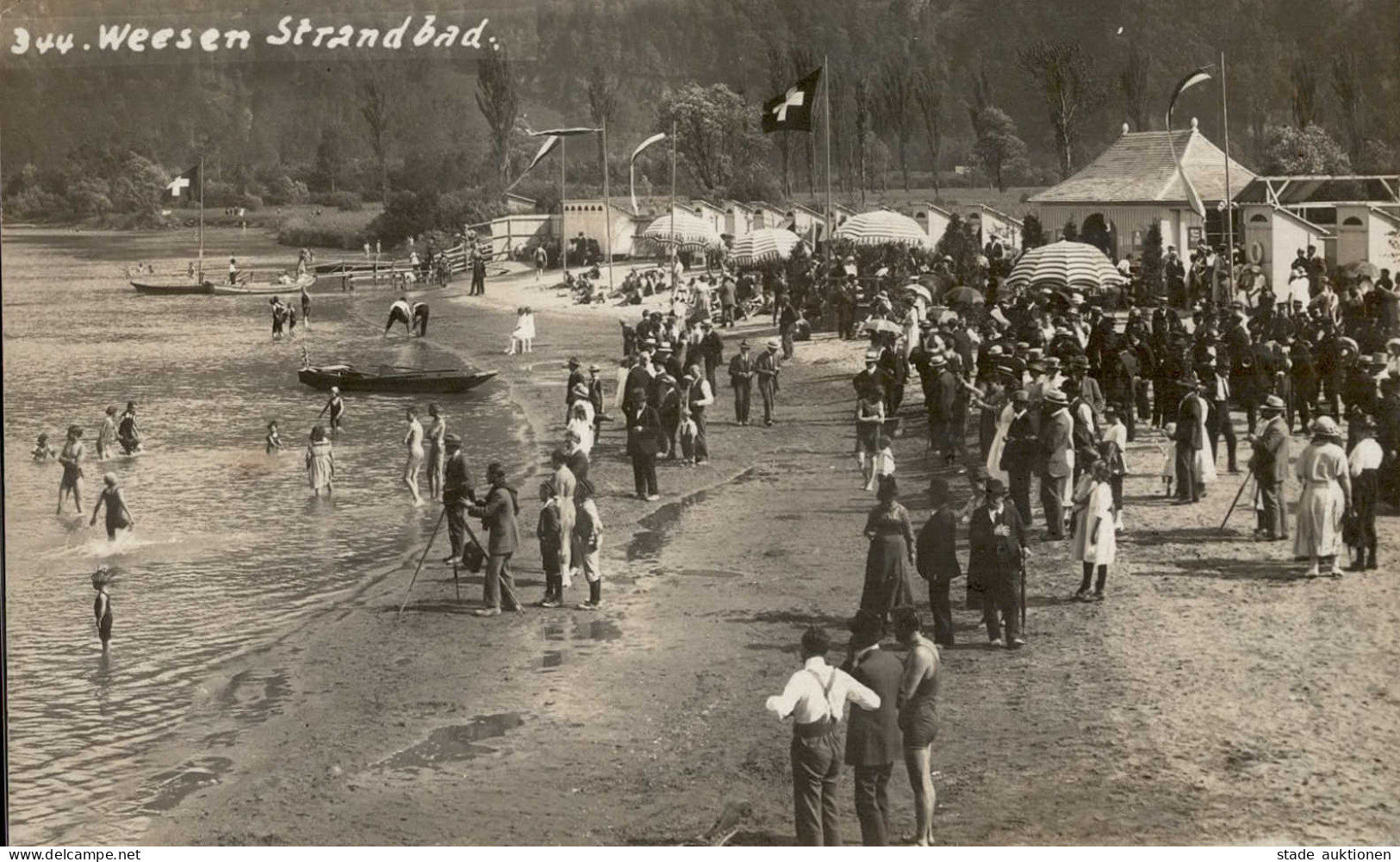 Weesen (St. Gallen) Strandbad 1921 I-II - Other & Unclassified