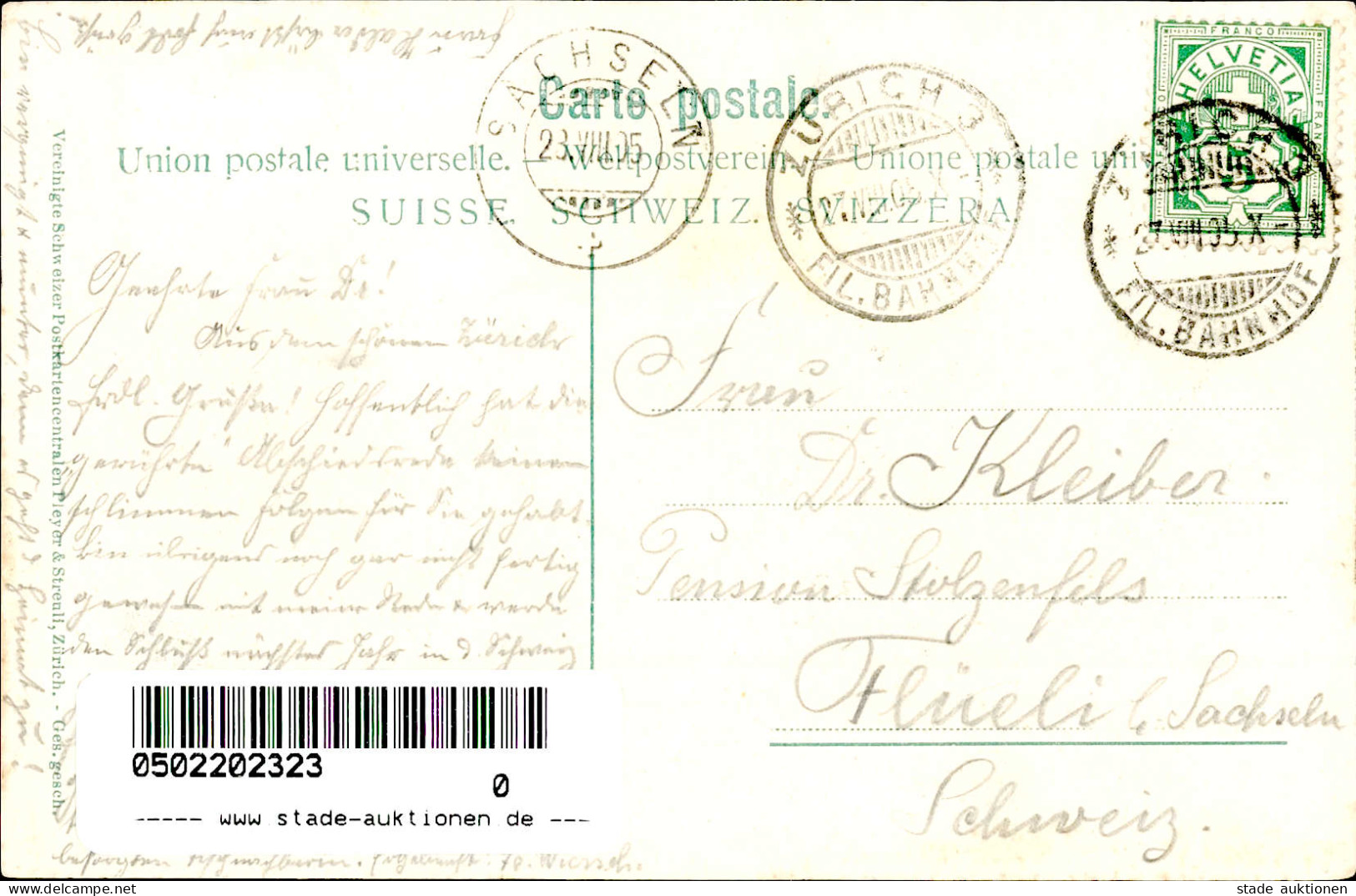 Zürich (Zürich) Teilansichten 1905 I-II - Other & Unclassified