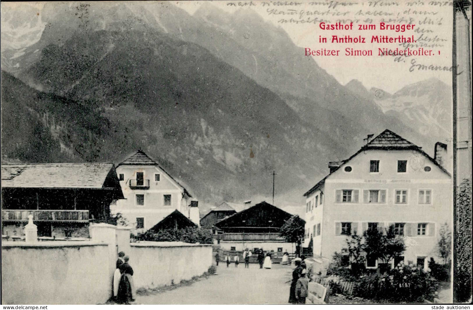 Rasen-Antholz (Italien) Gasthaus Zum Brugger I-II - Other & Unclassified