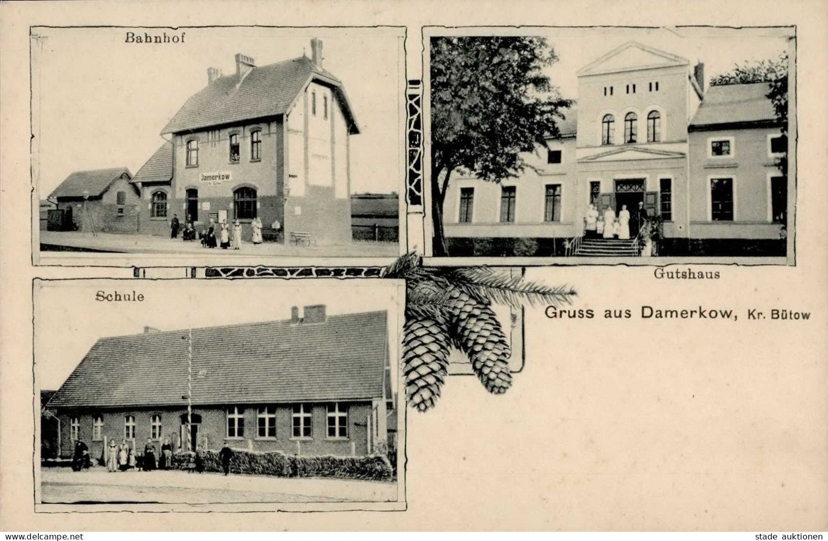 Damerkow Schule, Bahnhof I-II - Other & Unclassified