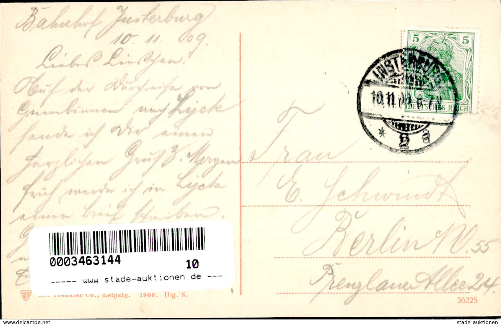 Insterburg Wilhelmstrasse 1909 II (Eckknick) - Other & Unclassified